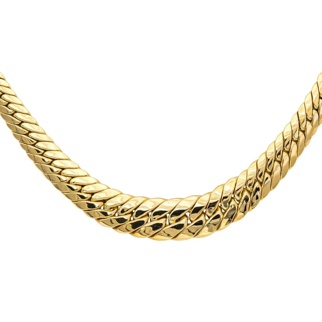 Yellow Gold English Link Necklace