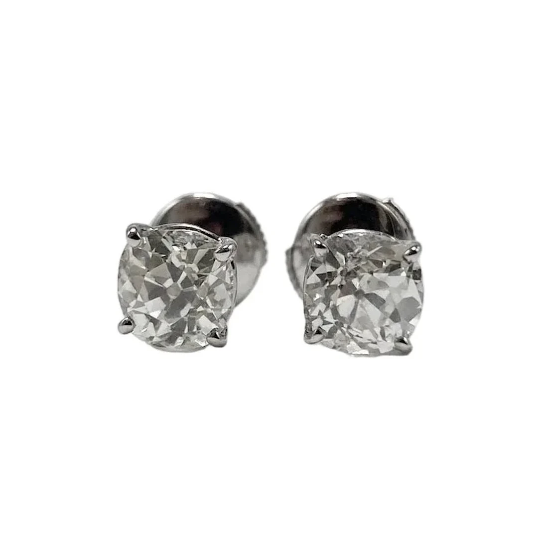 White Gold and Diamond Earrings