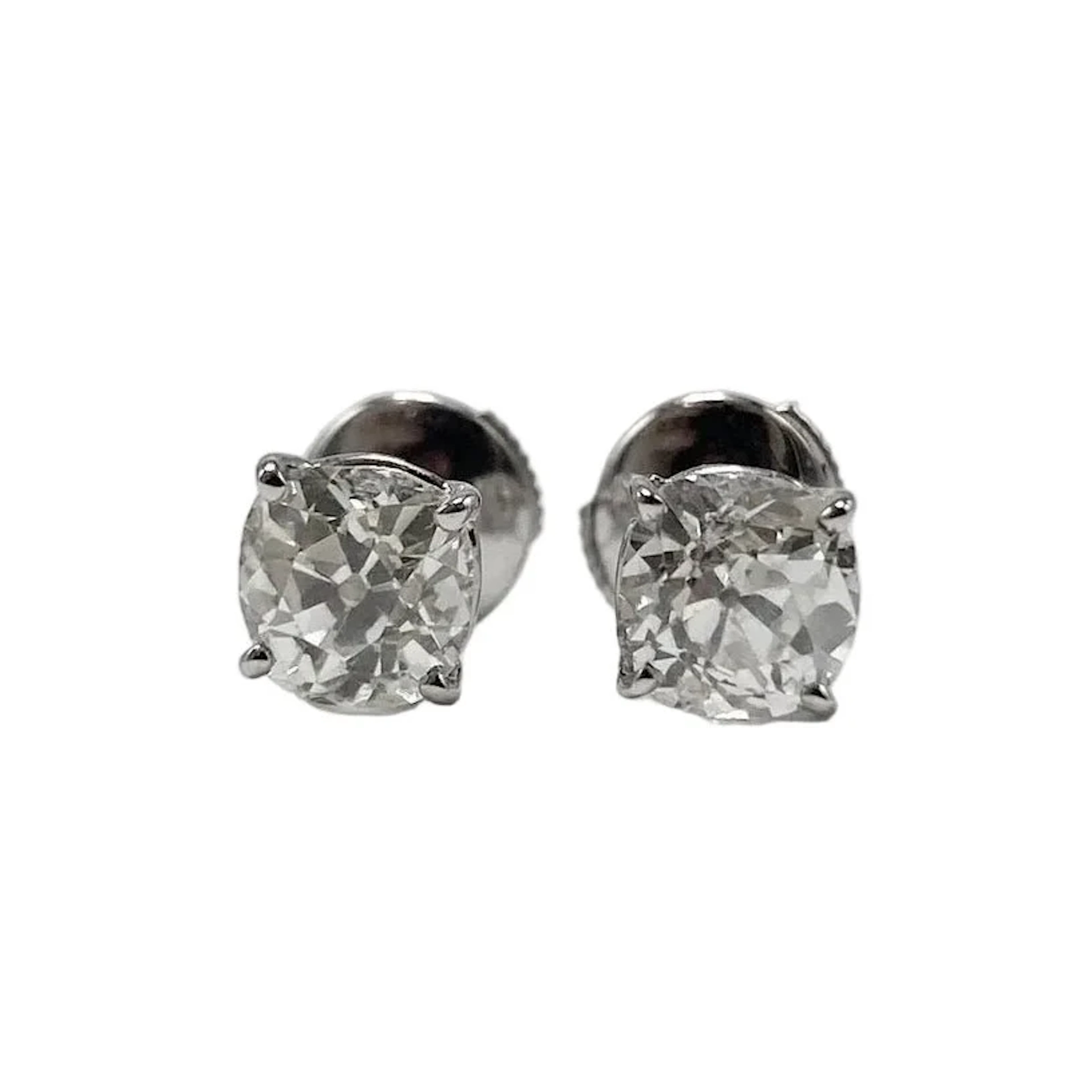 White Gold and Diamond Earrings