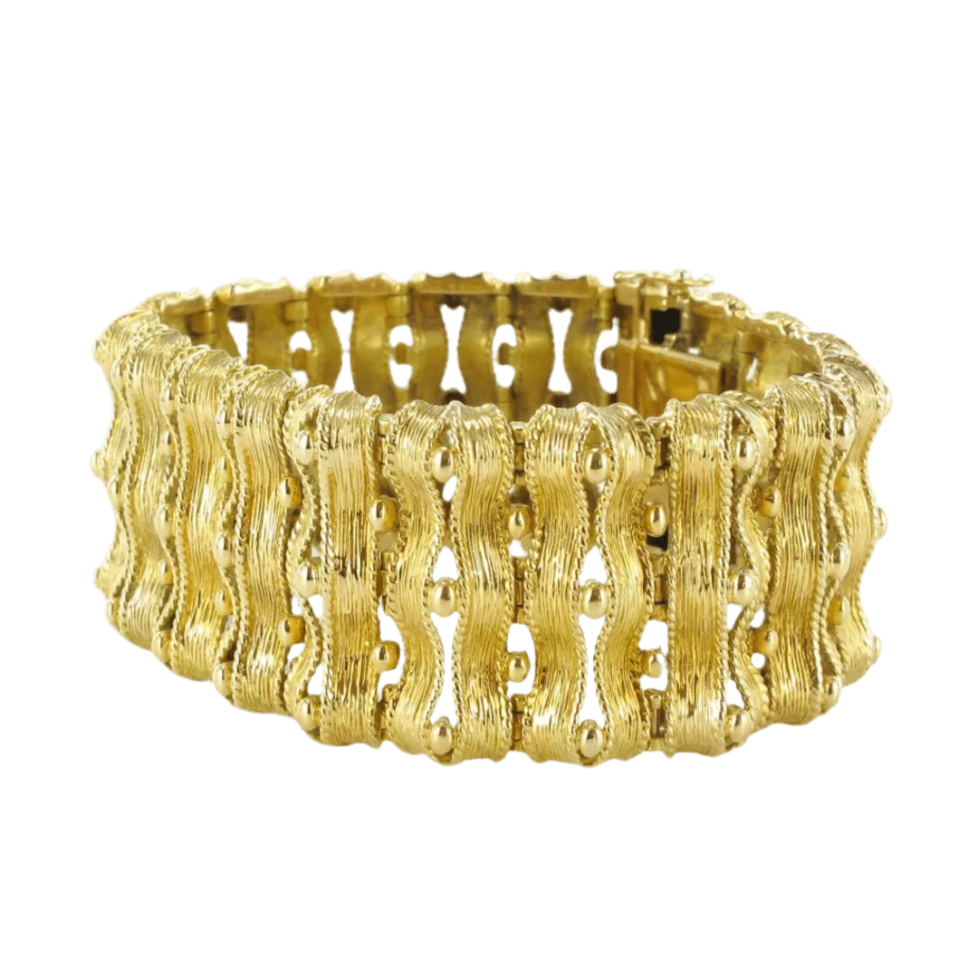 Bracelet Flexible in yellow gold