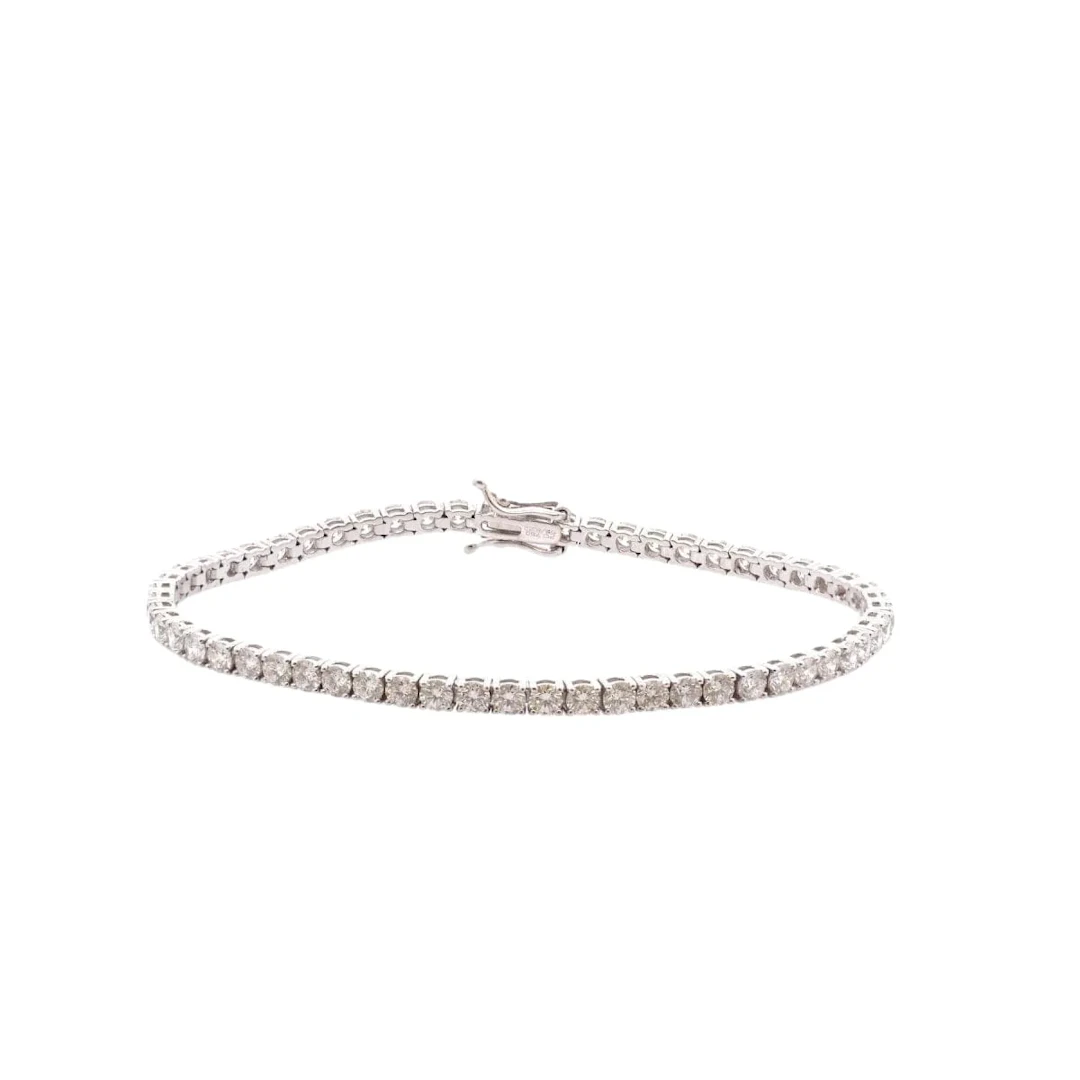 Gold and Diamond Line Bracelet