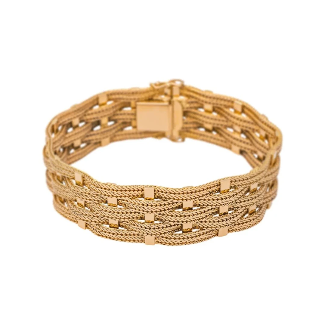 Bracelet Manchette en or rose