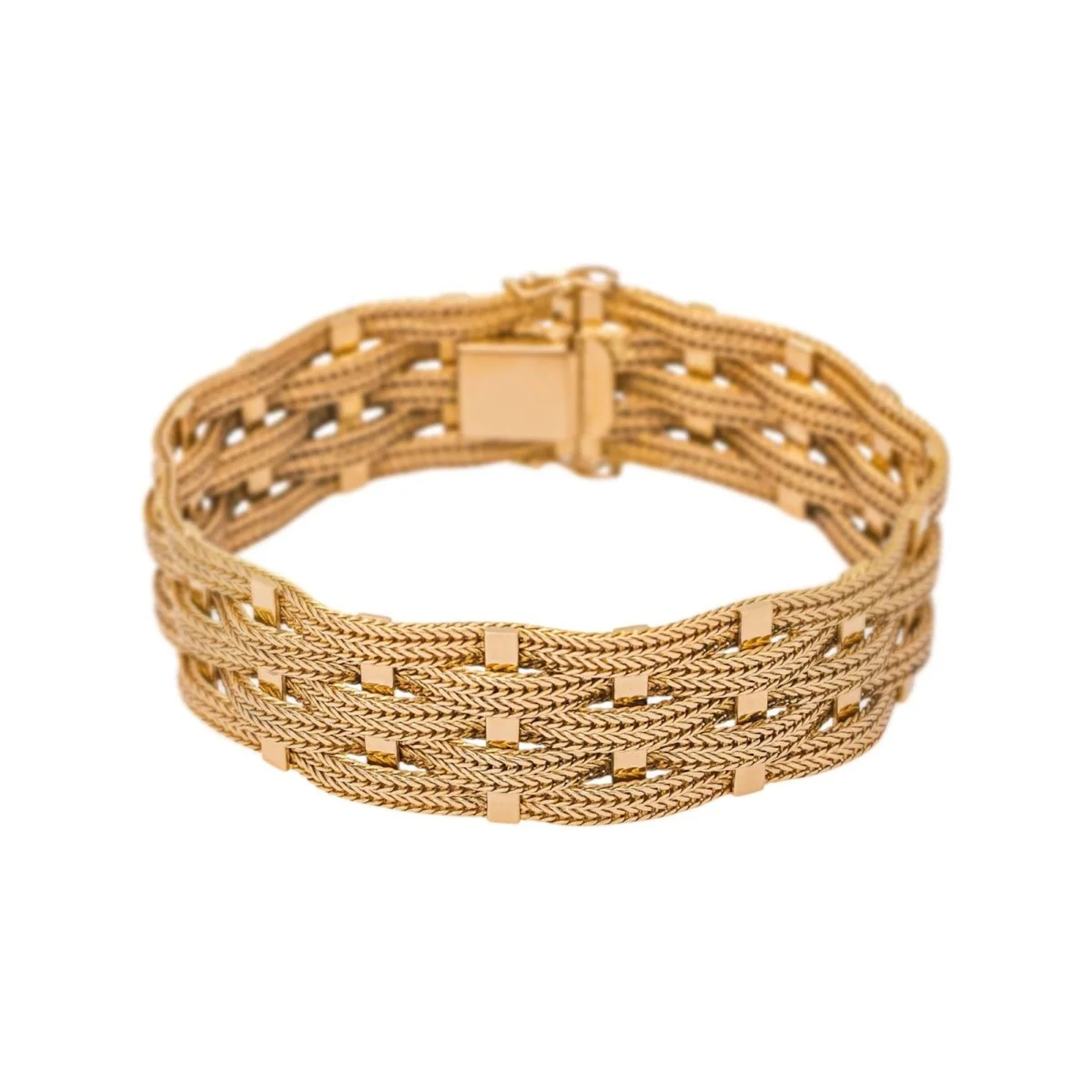 Bracelet Manchette en or rose