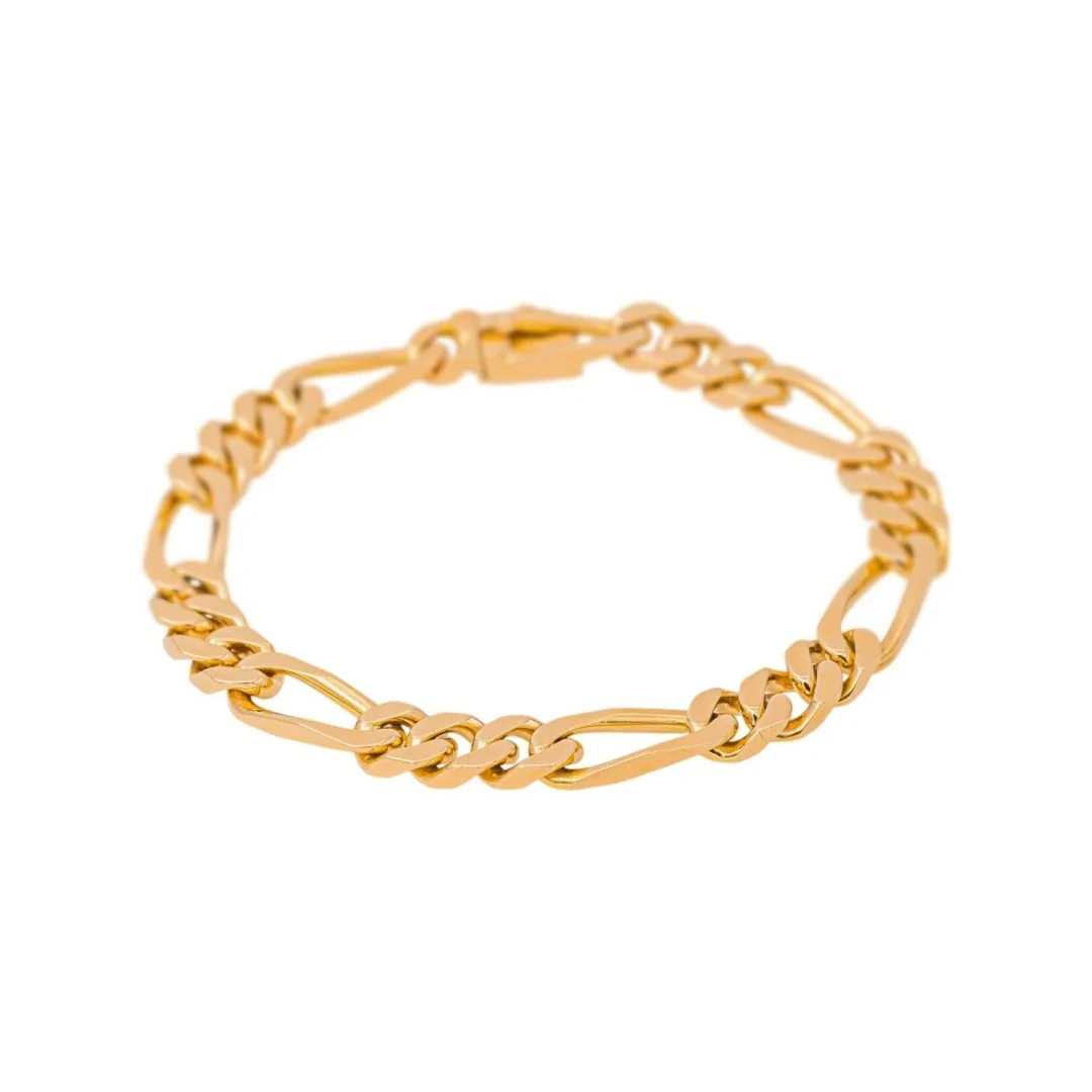 Rose gold Figaro chain Bracelet