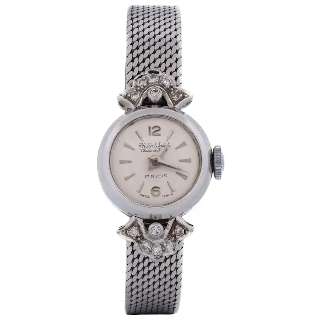 Montre PHILIP WATCH en or blanc et diamants