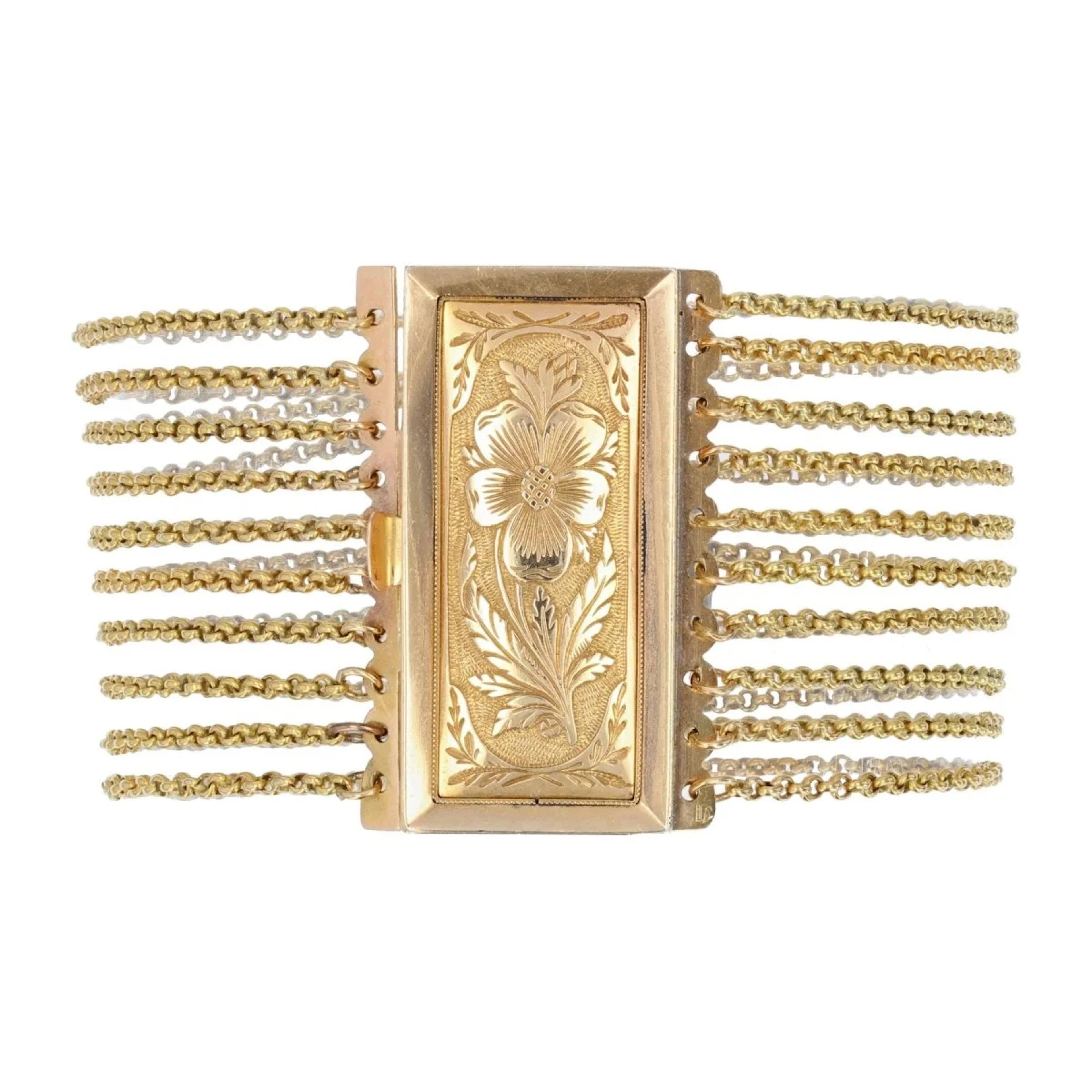 Bracelet Cuff in rose gold
