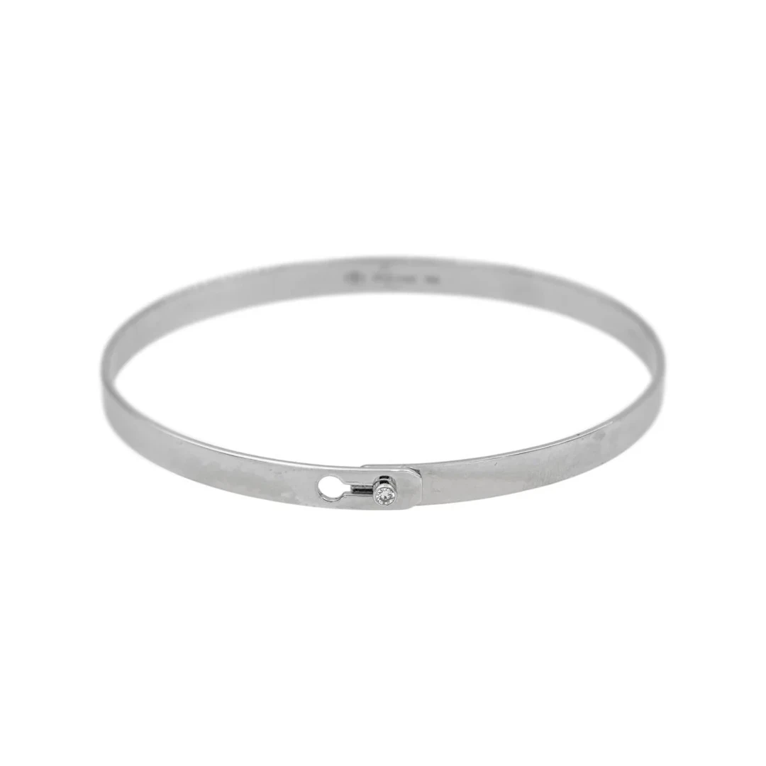Dinh Van Bracelet Bangle Lock White gold Diamond