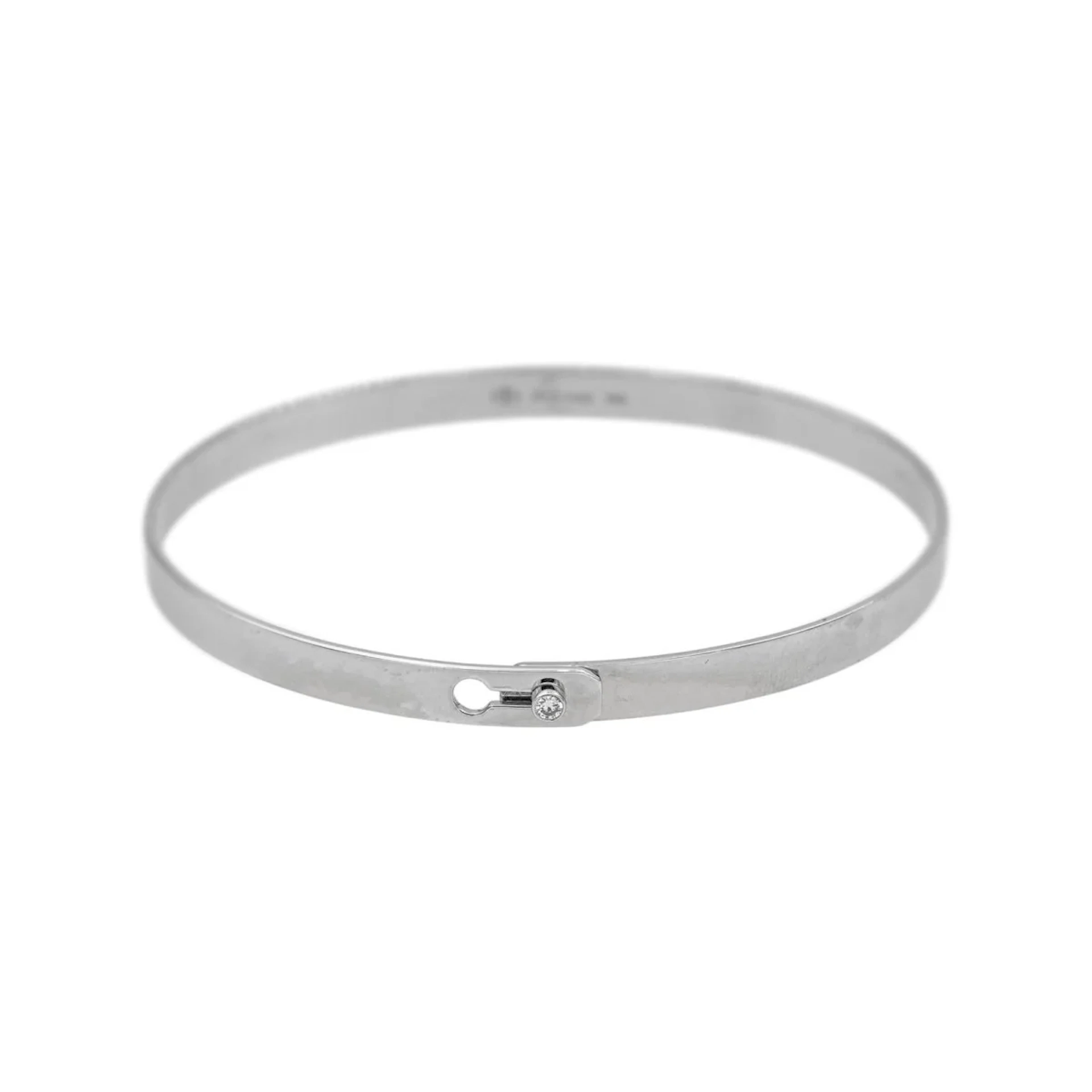 Dinh Van Bracelet Bangle Lock White gold Diamond