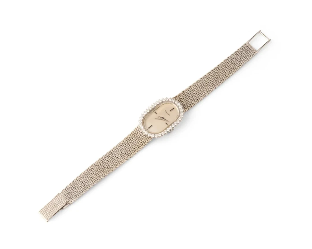 CÉRESOLE Quartz watch in white gold and diamonds