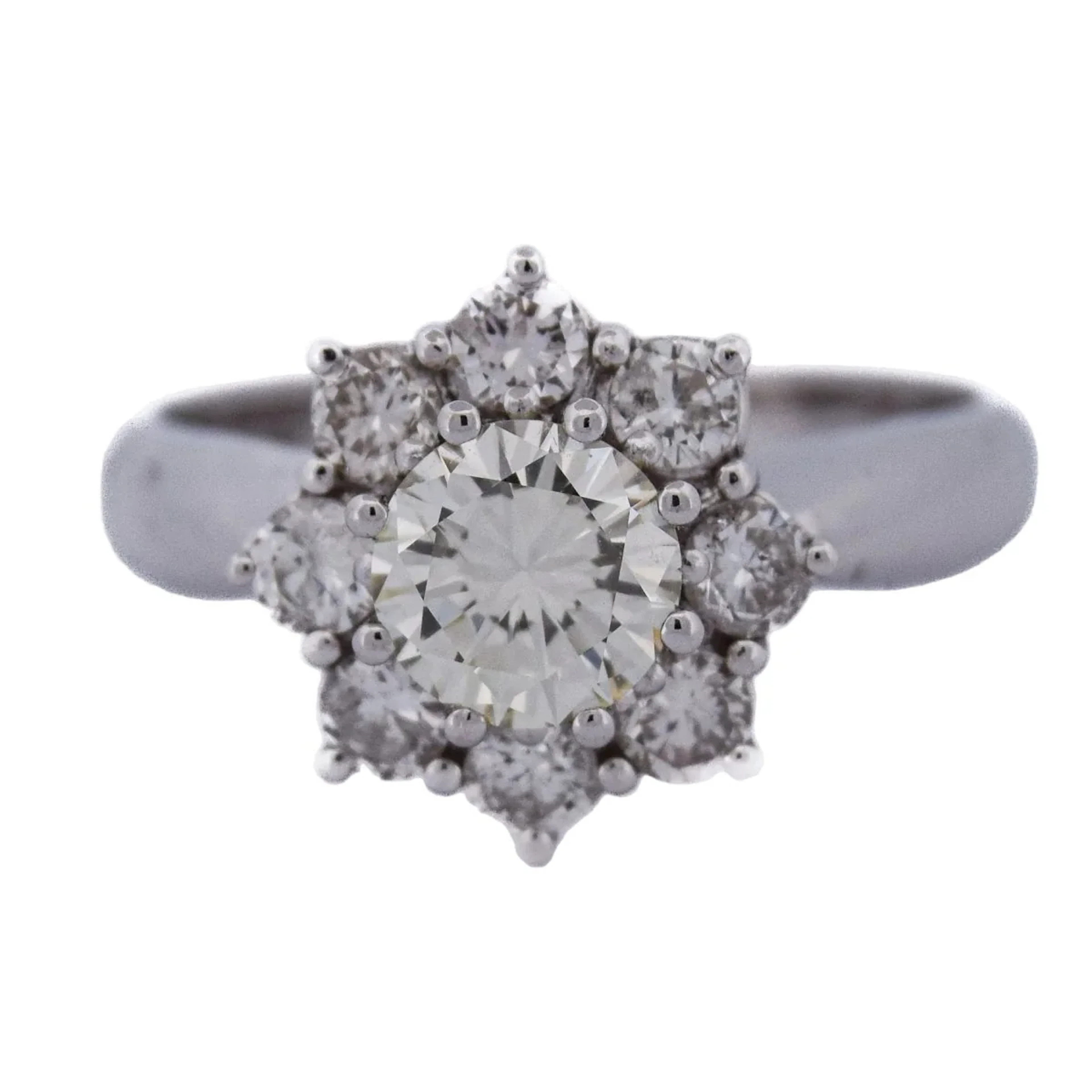 Ring Marguerite in white gold and diamonds