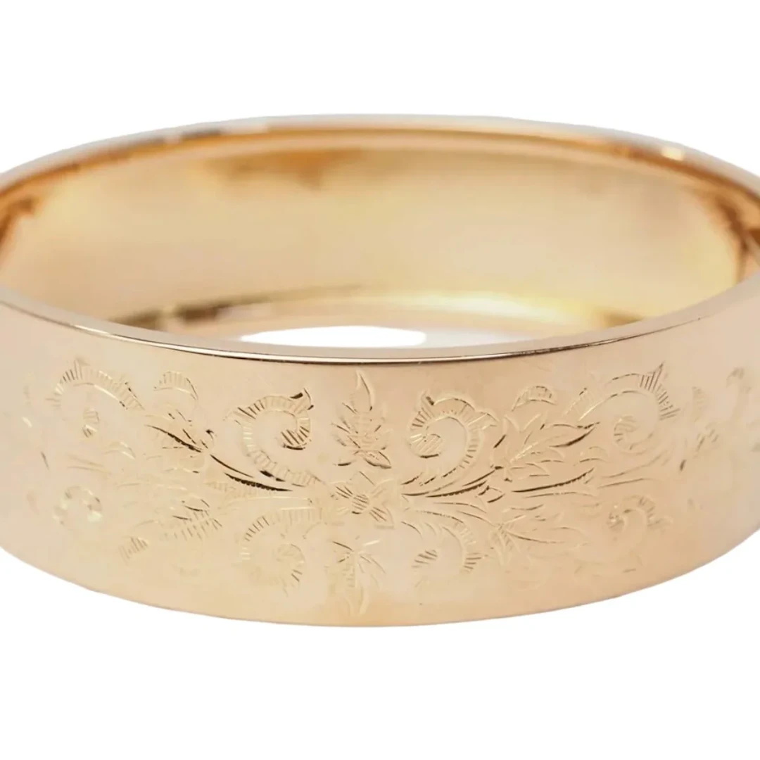 Bracelet rush floral design in rose gold