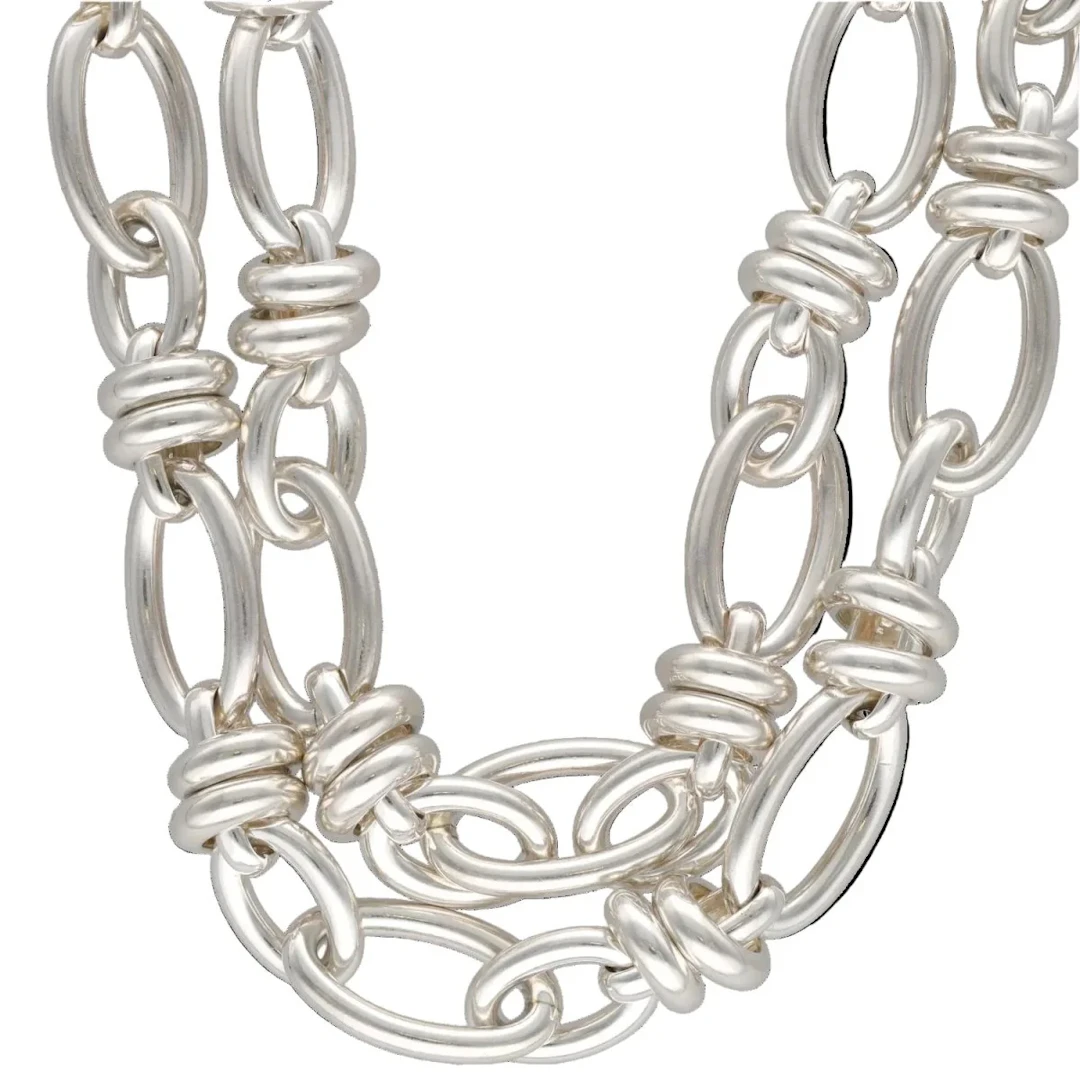 Necklace POMELLATO mesh in silver