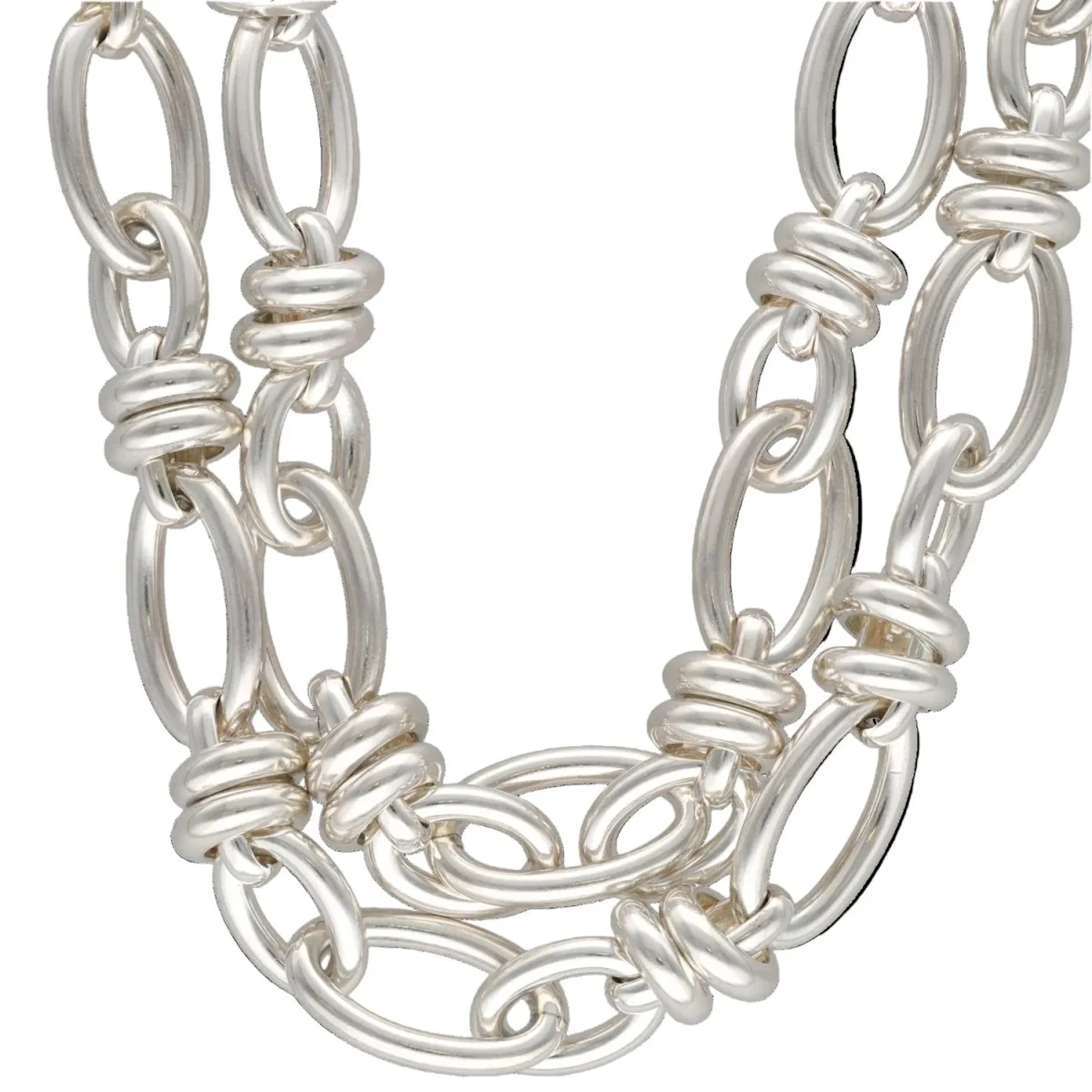 Necklace POMELLATO mesh in silver