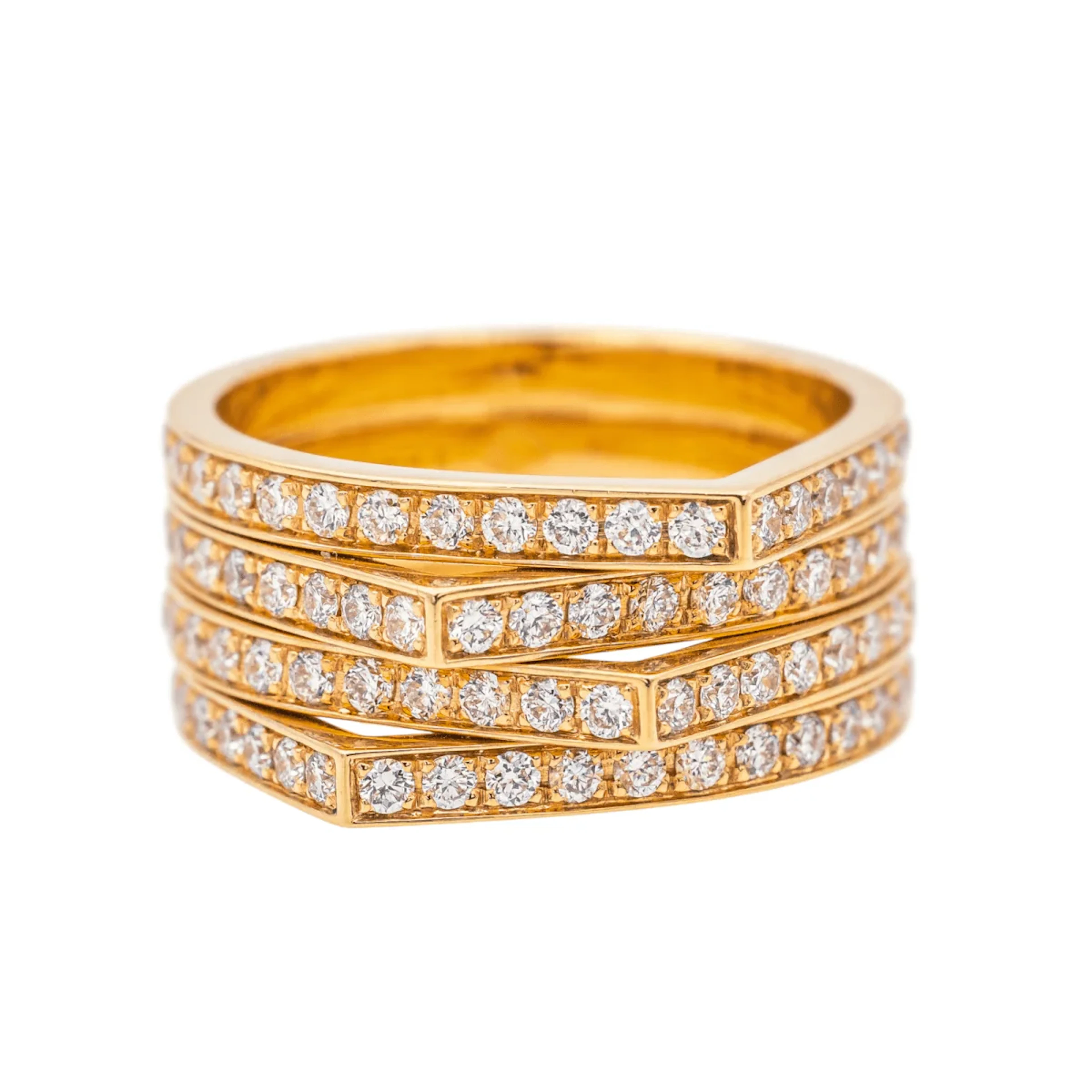 Bague REPOSSI "Antifer" en or rose et diamants