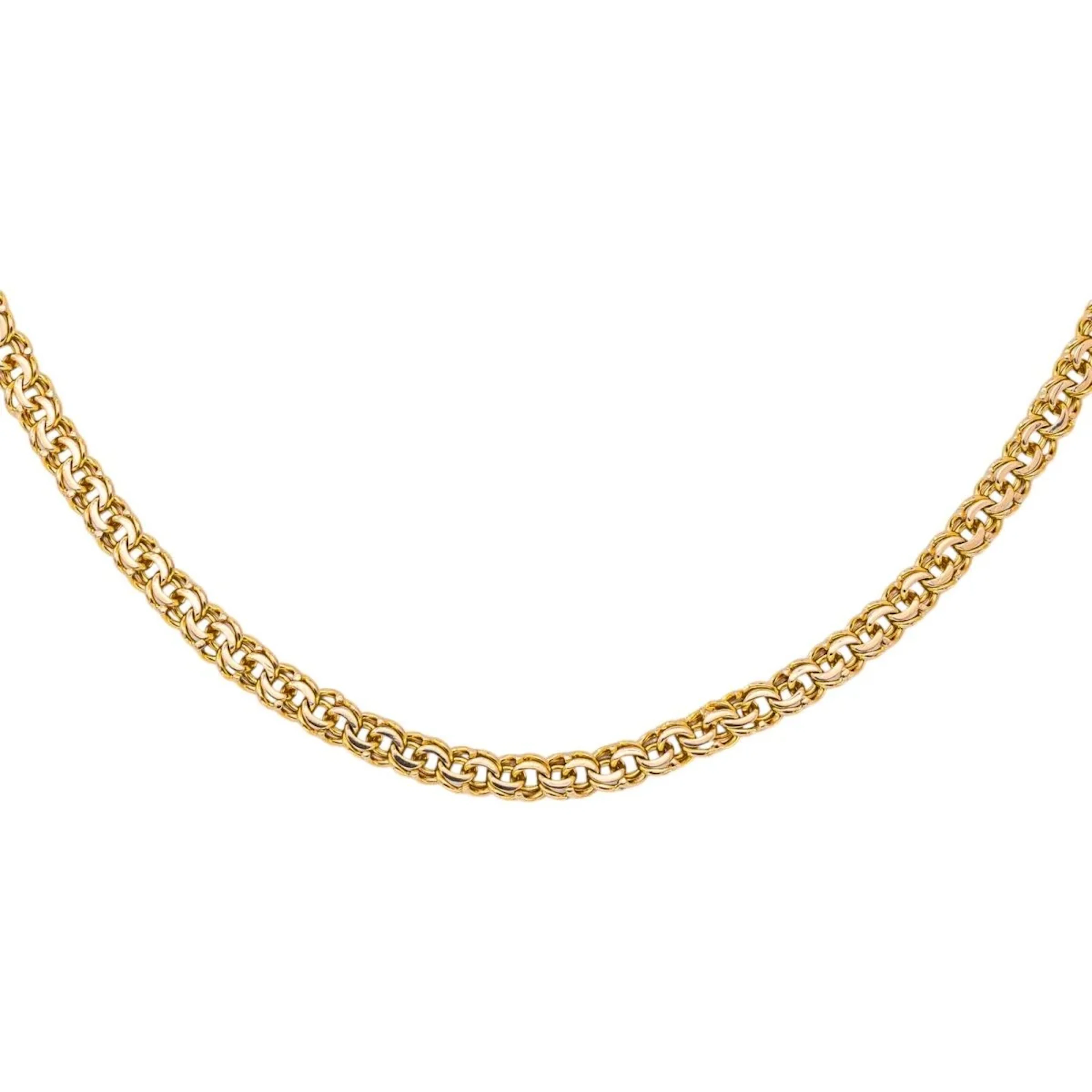 Yellow gold necklace