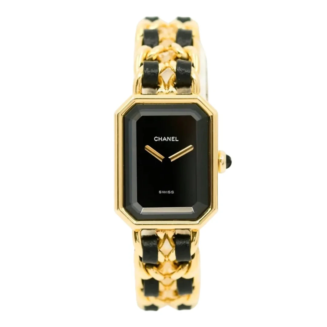 Chanel Première - Gold-plated & leather - M