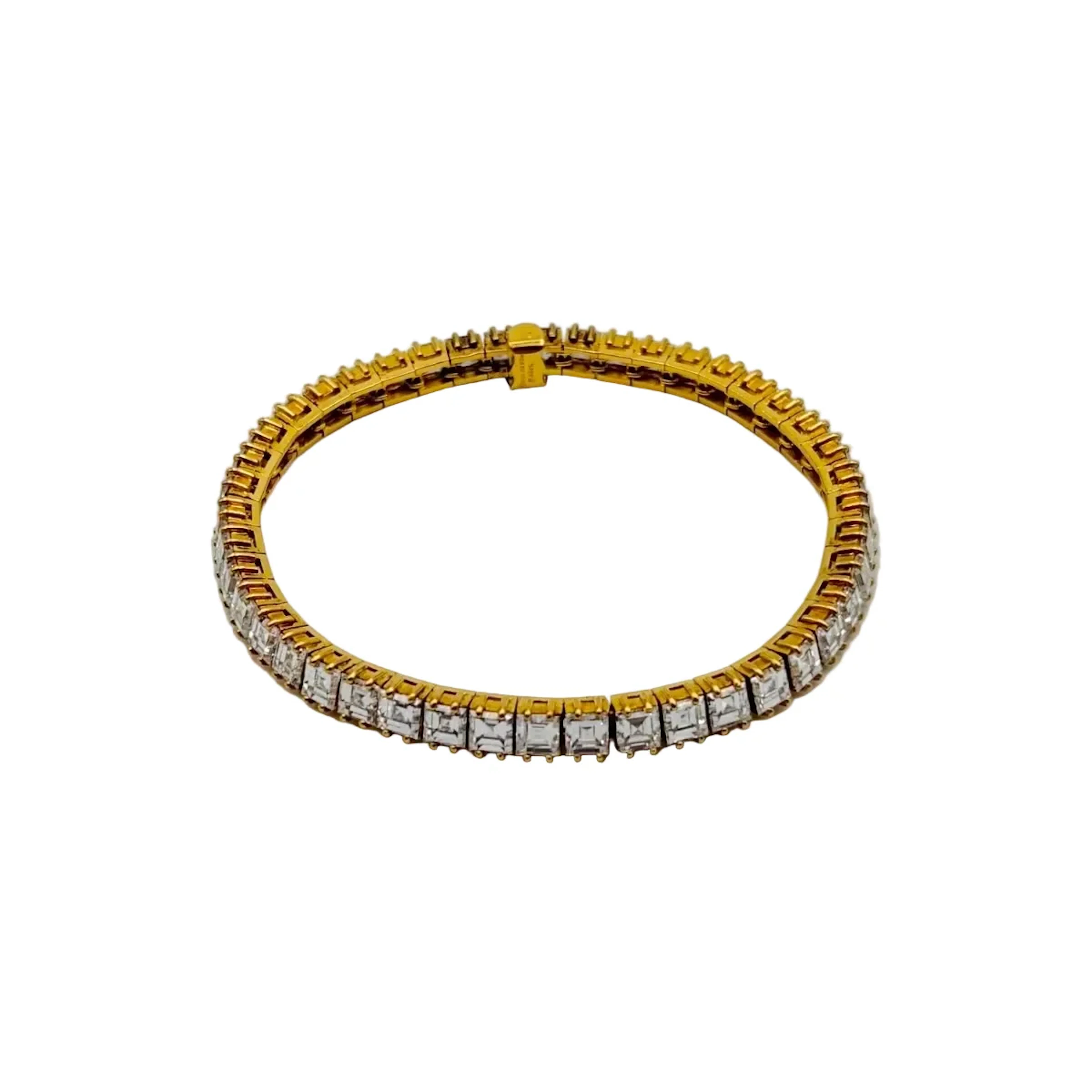 Bracelet BOUCHERON paltinium, yellow gold and diamonds