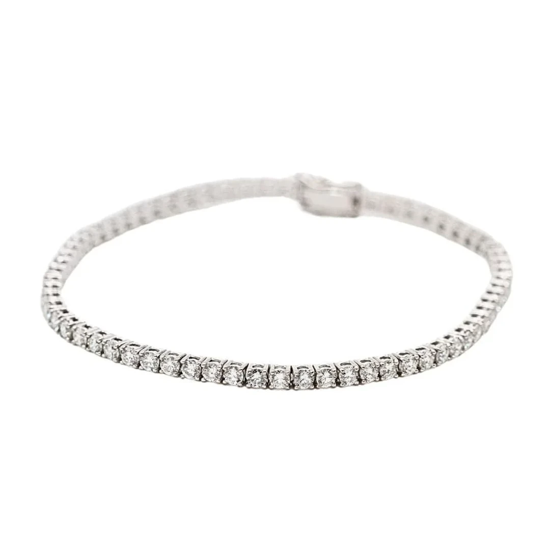 Bracelet Line in white gold and diamonds