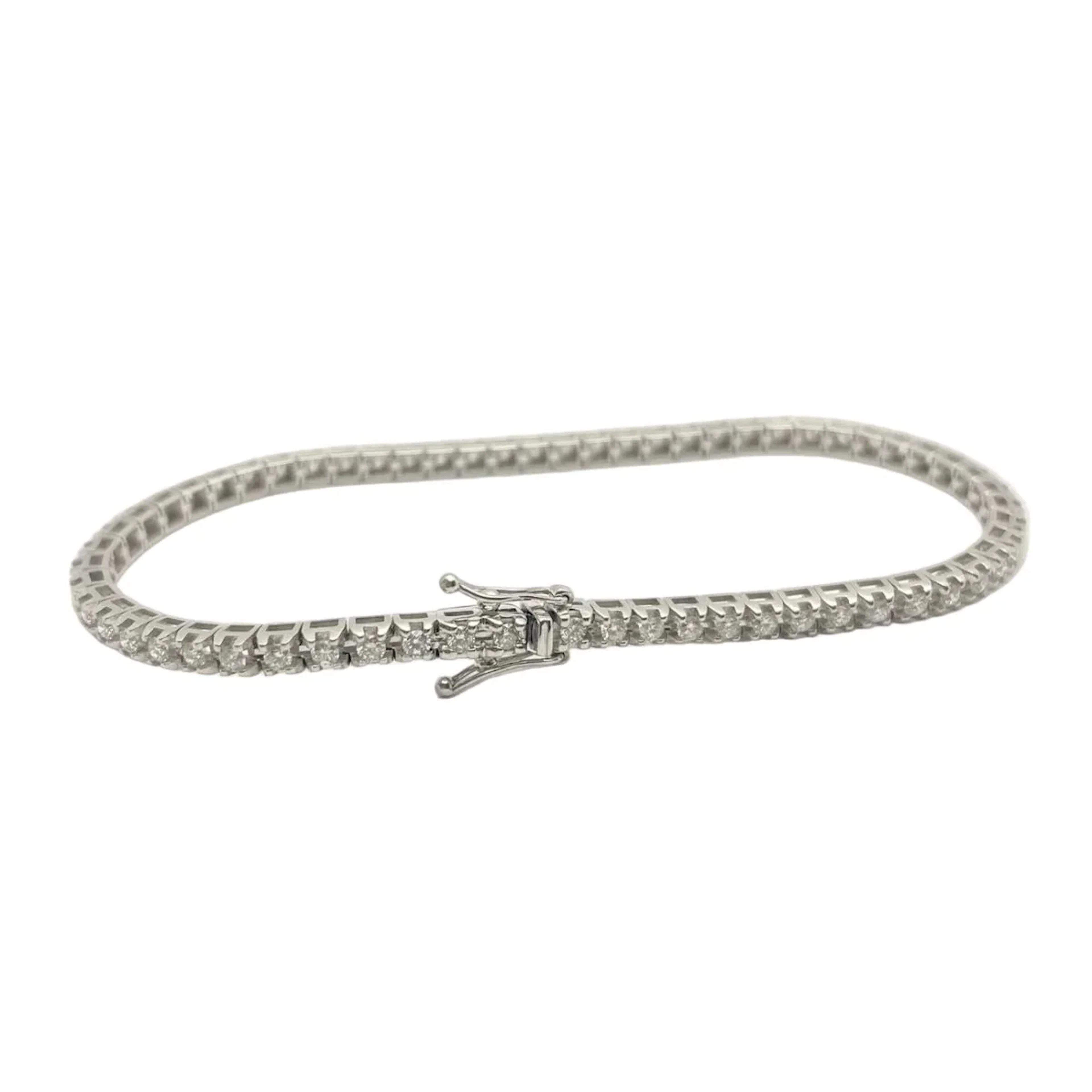 Bracelet Line in white gold and diamonds