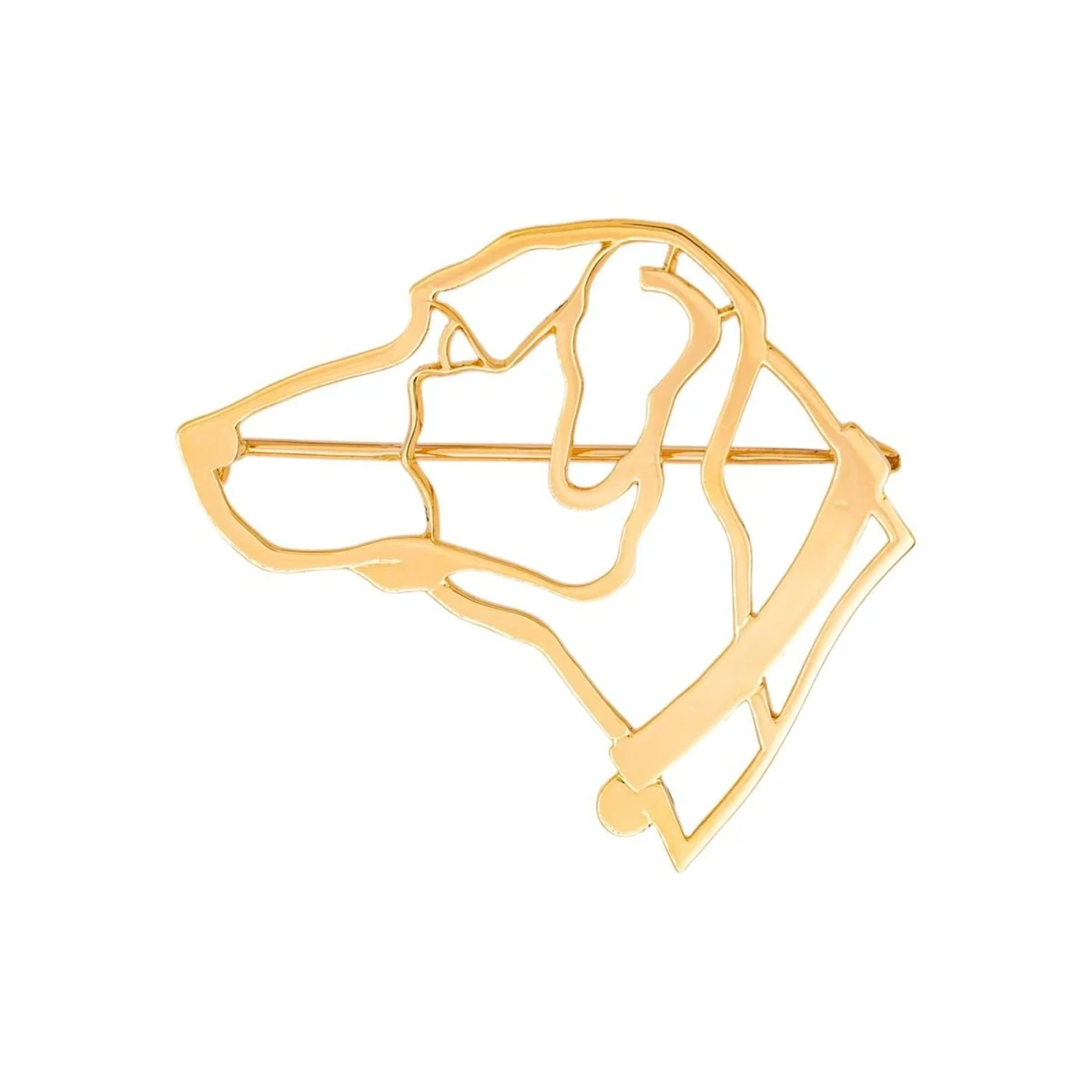 Chaumet Yellow Gold Dog Brooch