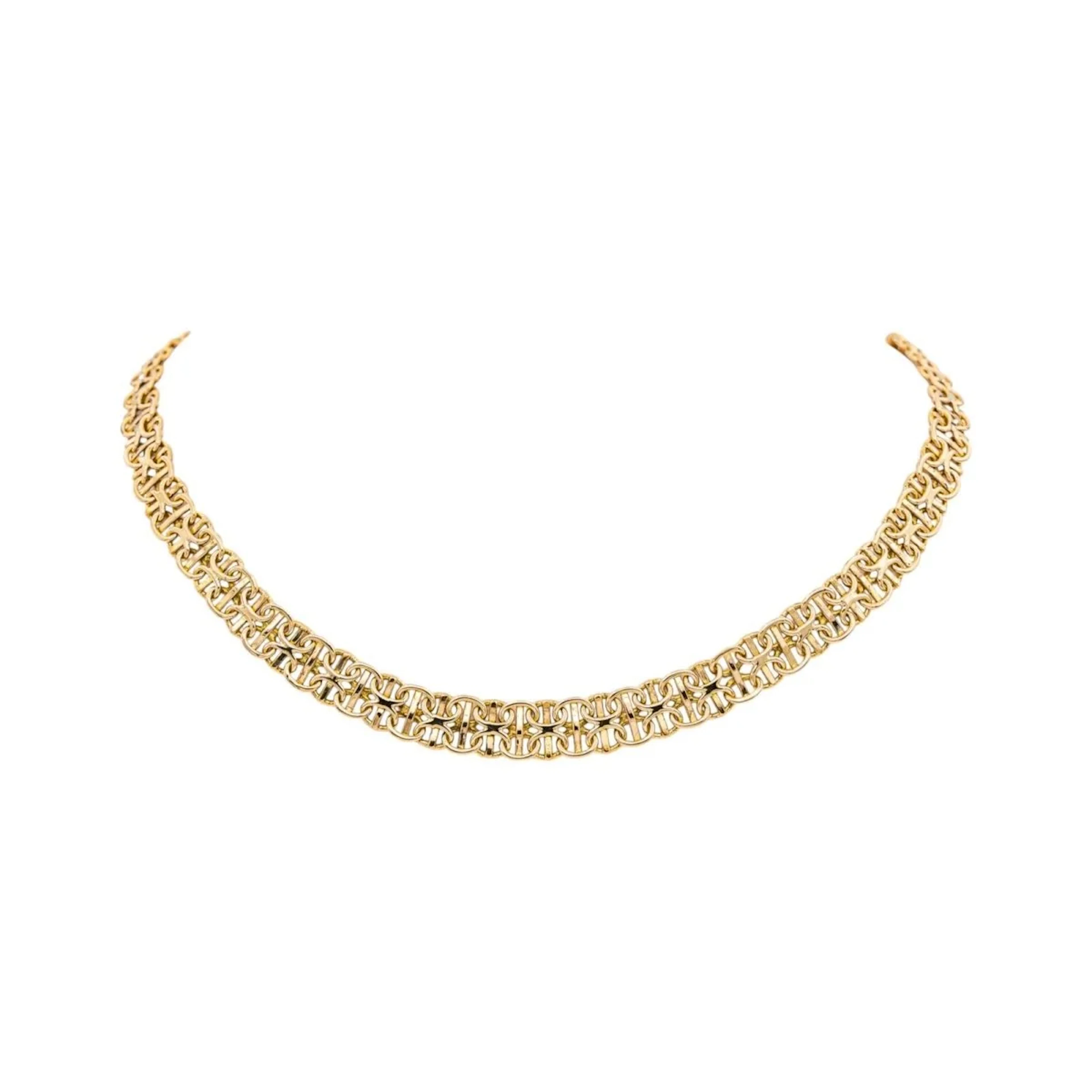 Maille necklace in yellow gold