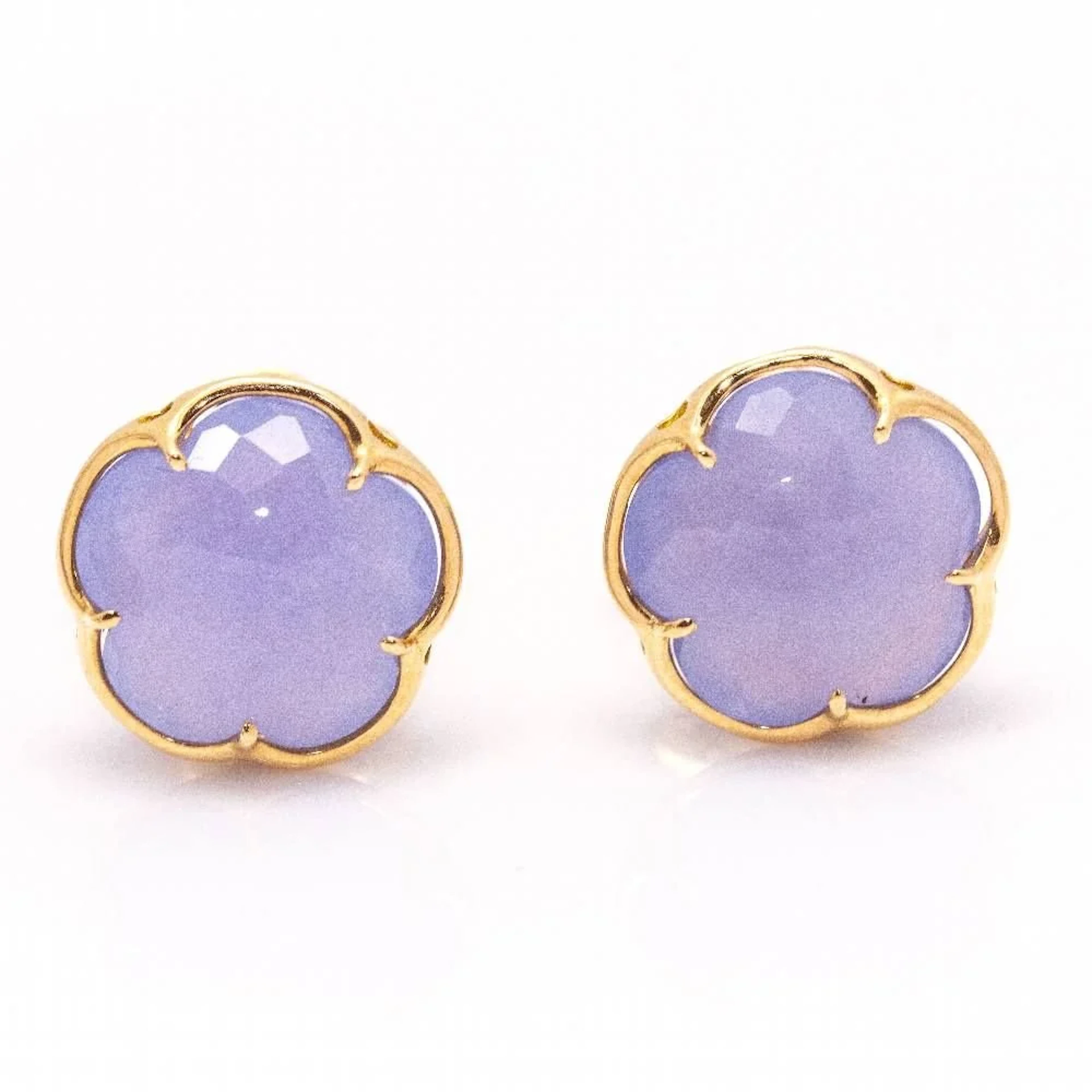 Earrings PASQUALE BRUNI "Bon Ton" in rose gold and chalcedony