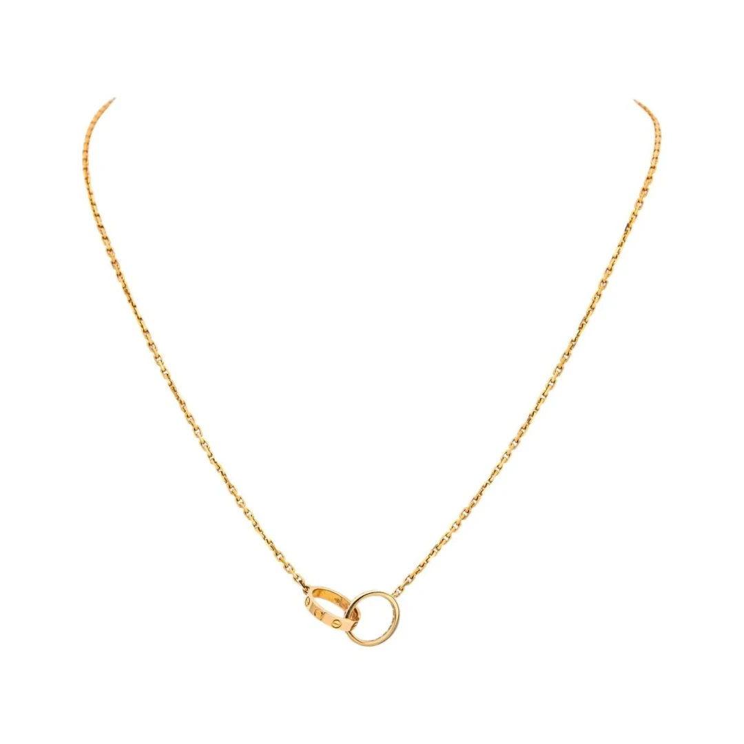 Necklace CARTIER "Love" pendant in rose gold and diamonds