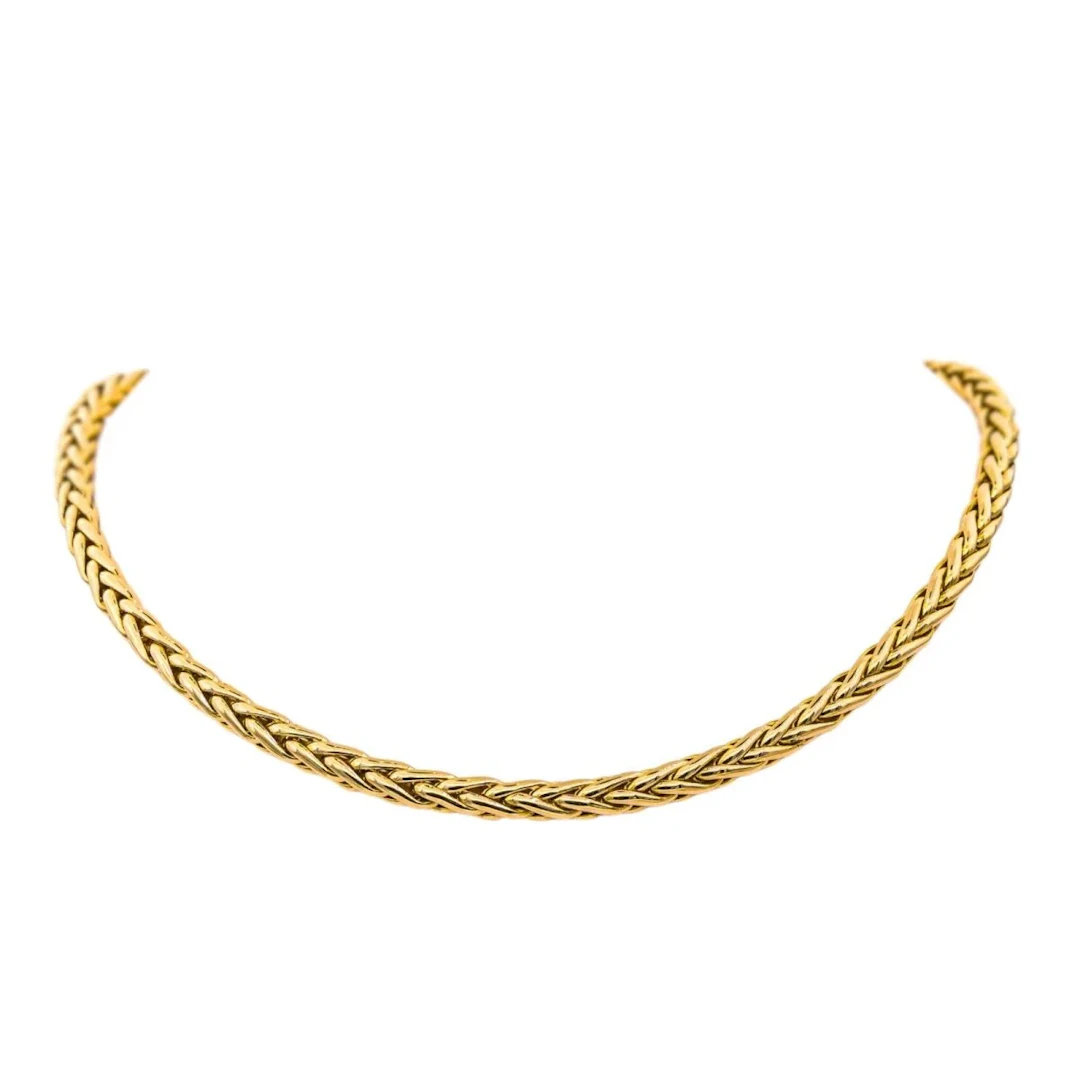 Necklace Mesh in yellow gold