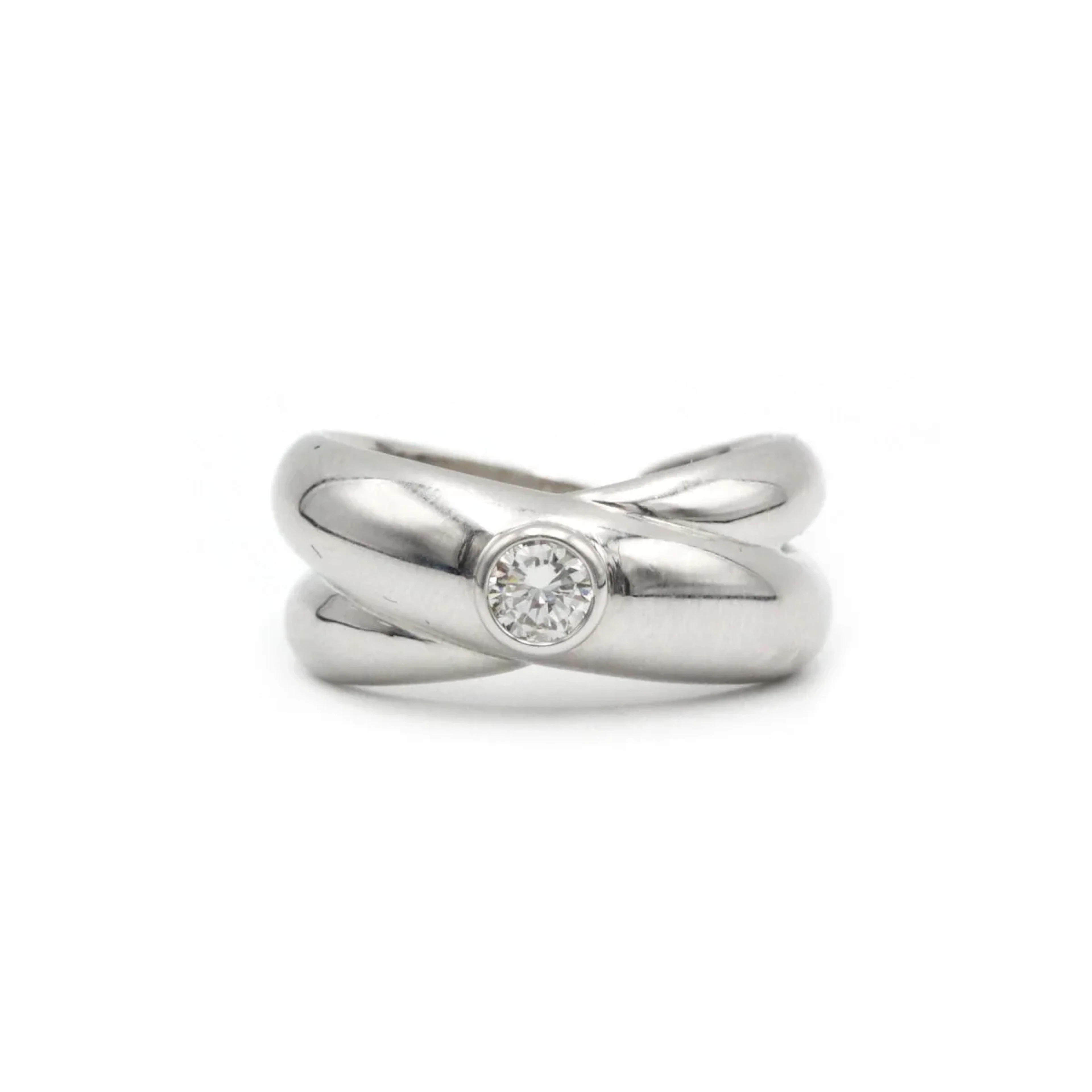Ring at white gold and diamond