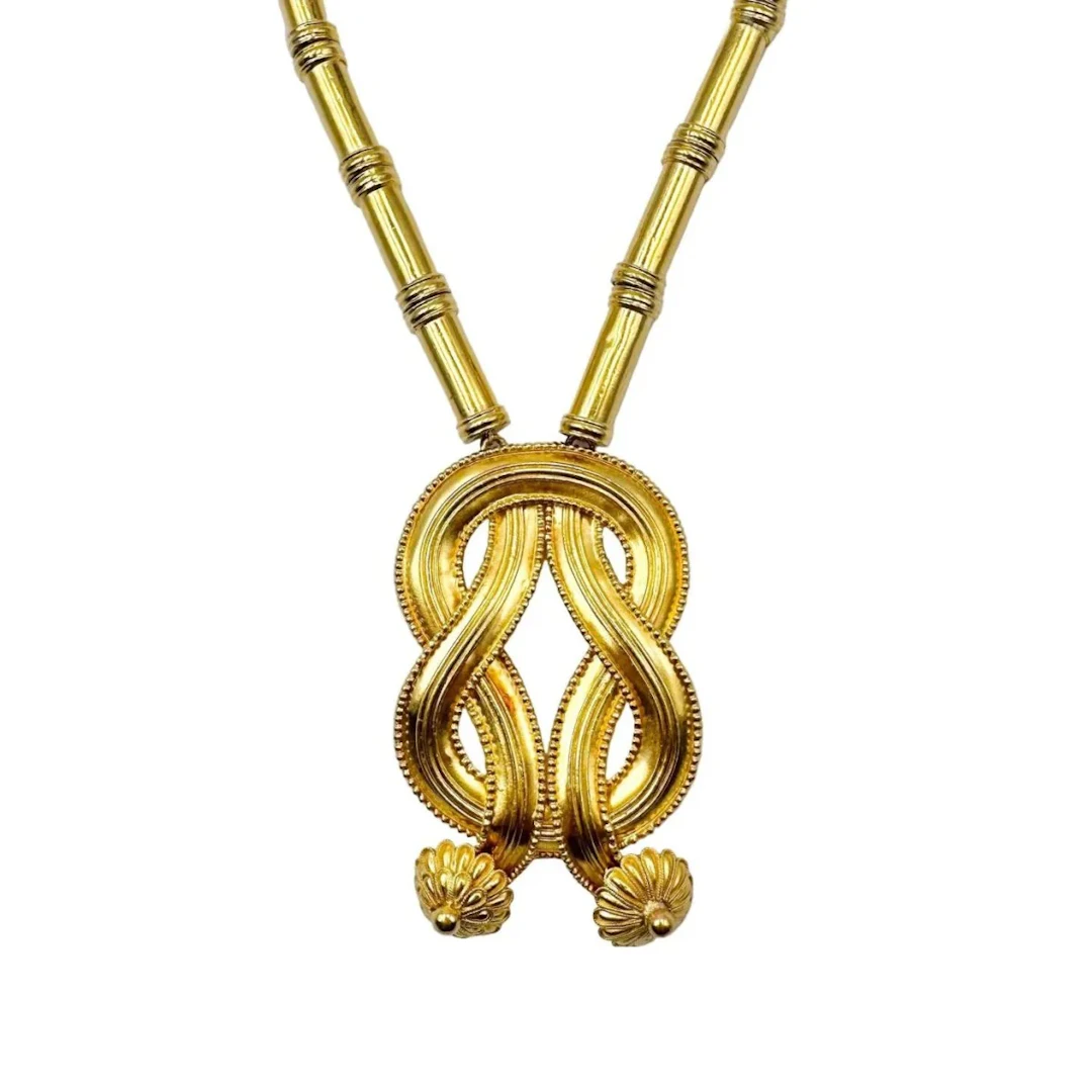 LALAOUNIS Long Necklace in Yellow Gold