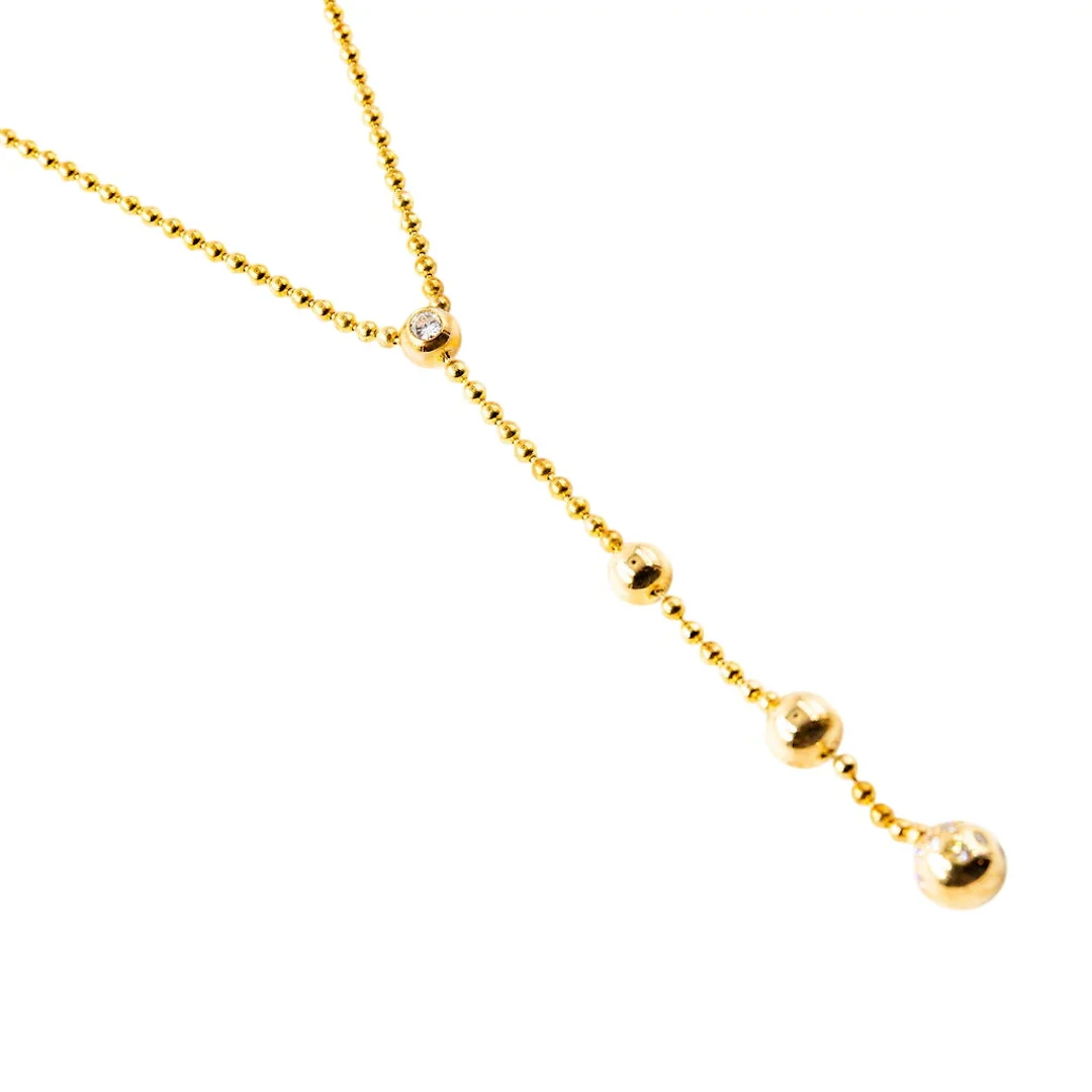 CARTIER "Draperie de décolleté" Pendant Necklace in yellow gold and diamonds