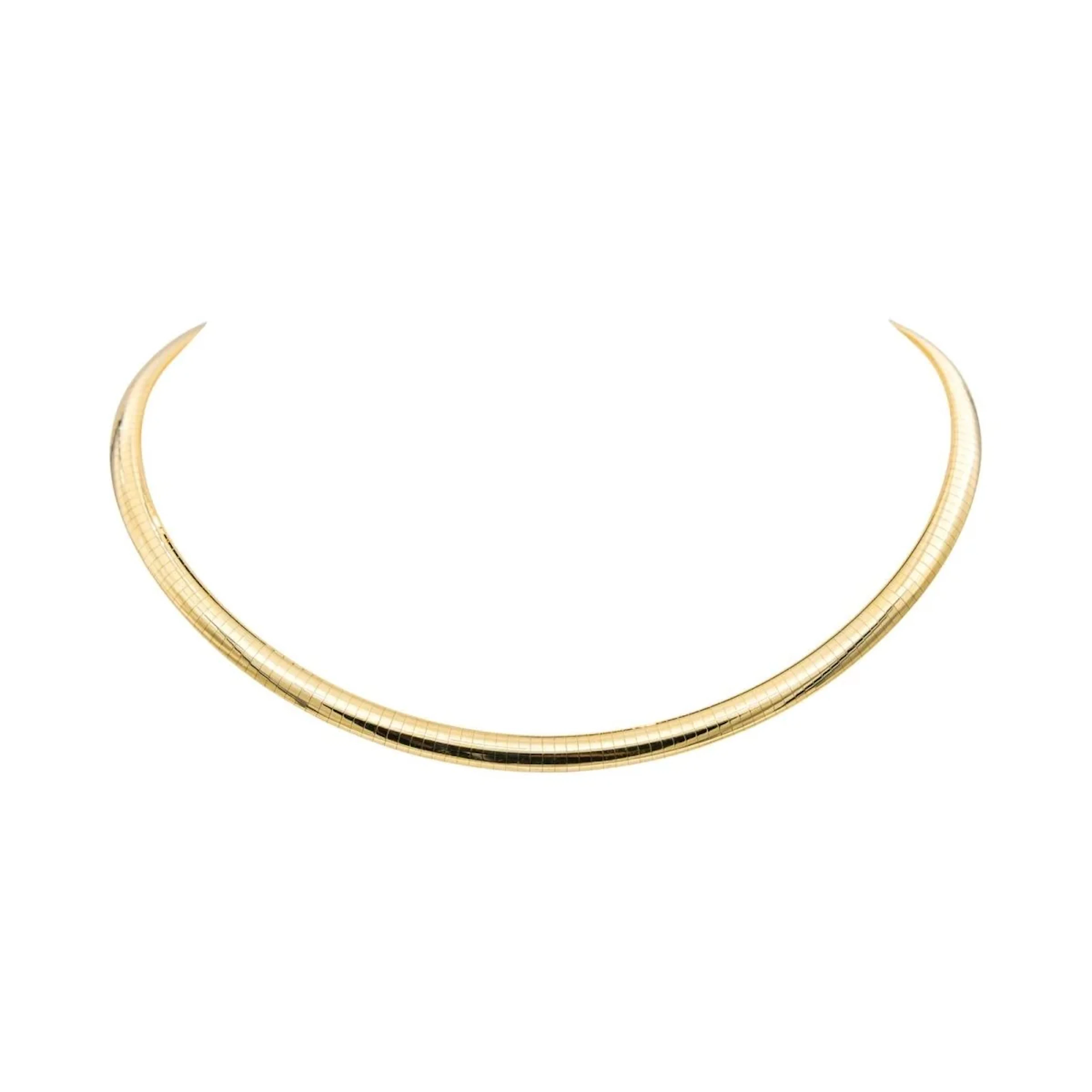 Necklace Torque in yellow gold and sapphire