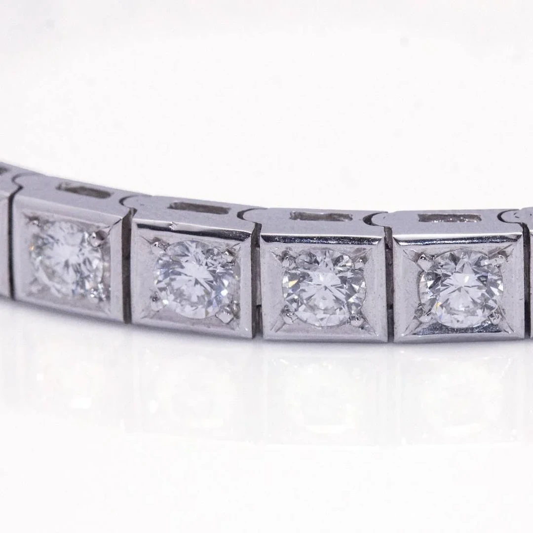 Bracelet River in white gold and diamonds