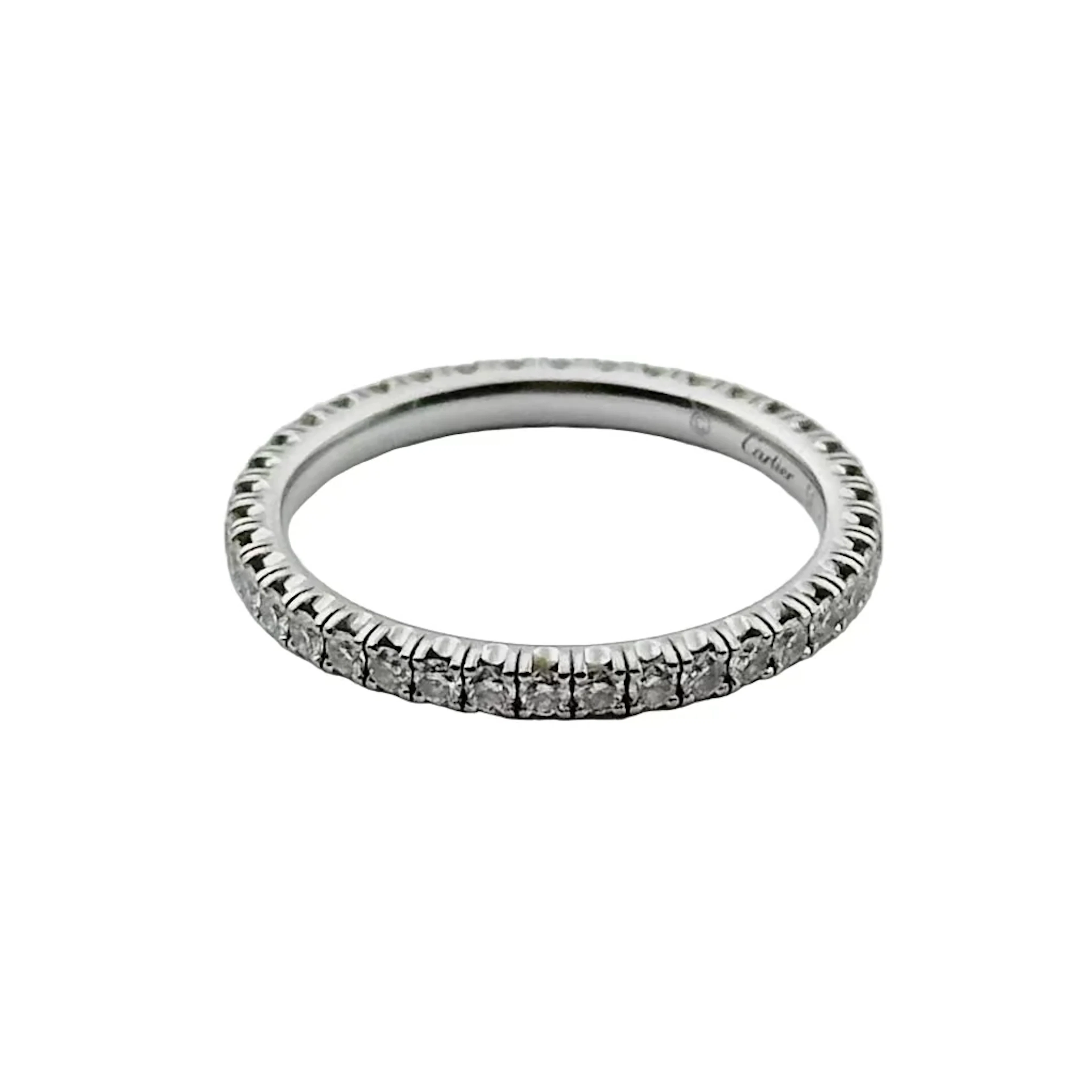 Cartier "Étincelle" wedding band in white gold and diamonds