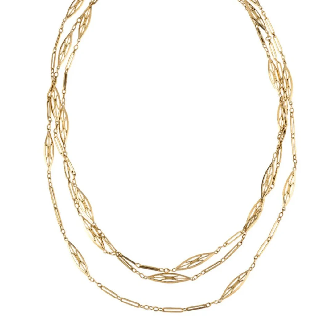 Yellow Gold Long Necklace