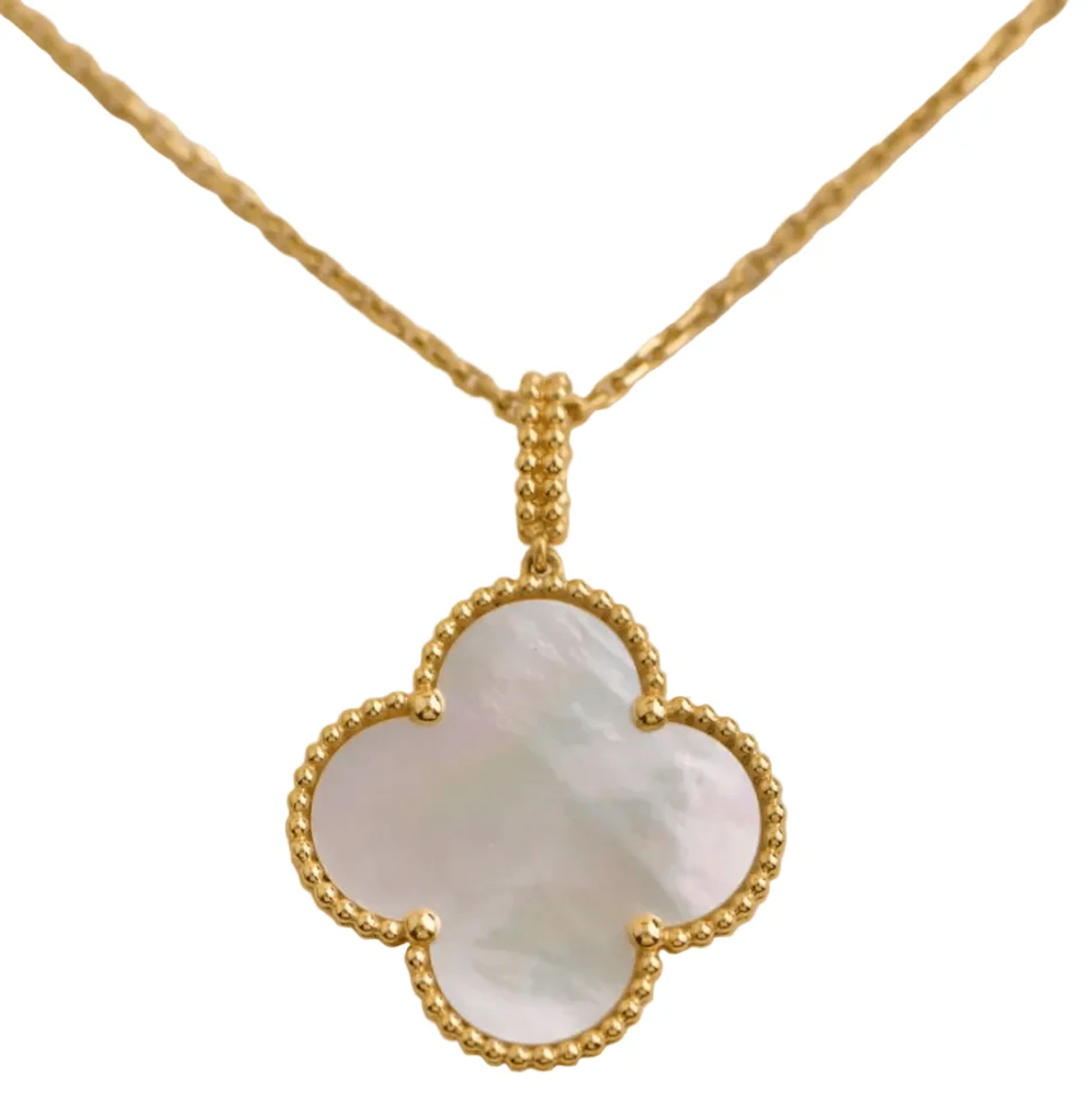 Long Necklace VAN CLEEF & ARPELS "Magic Alhambra" in yellow gold and