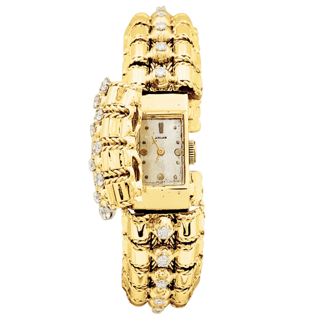 Montre LACLOCHE en or jaune et diamants