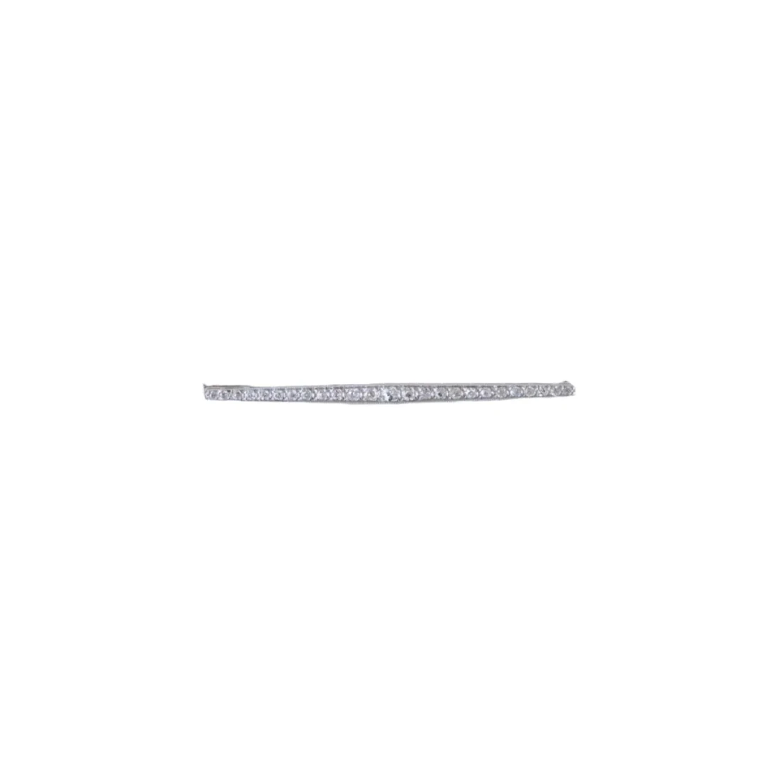 Art Deco Diamond Barrette Brooch