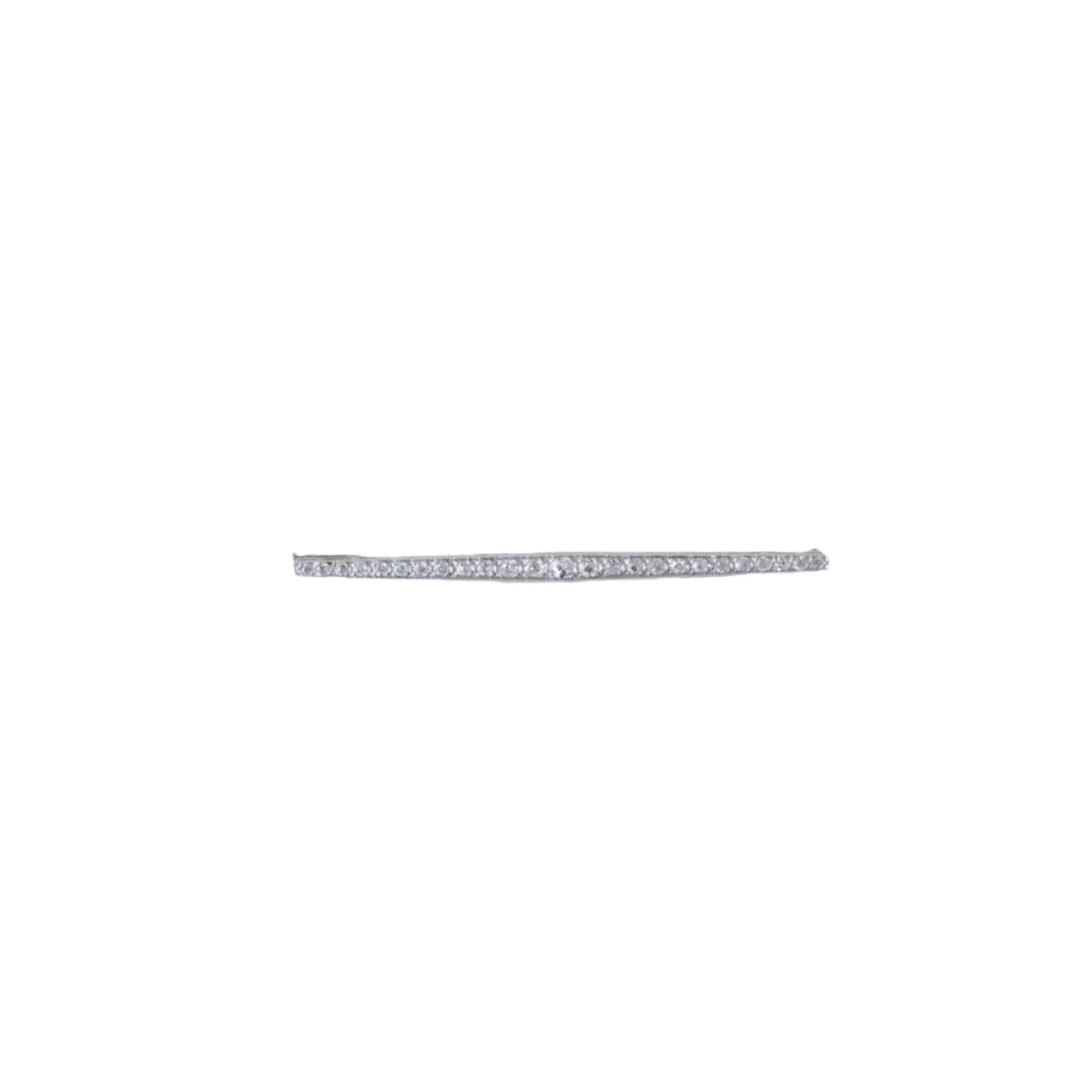 Art Deco Diamond Barrette Brooch