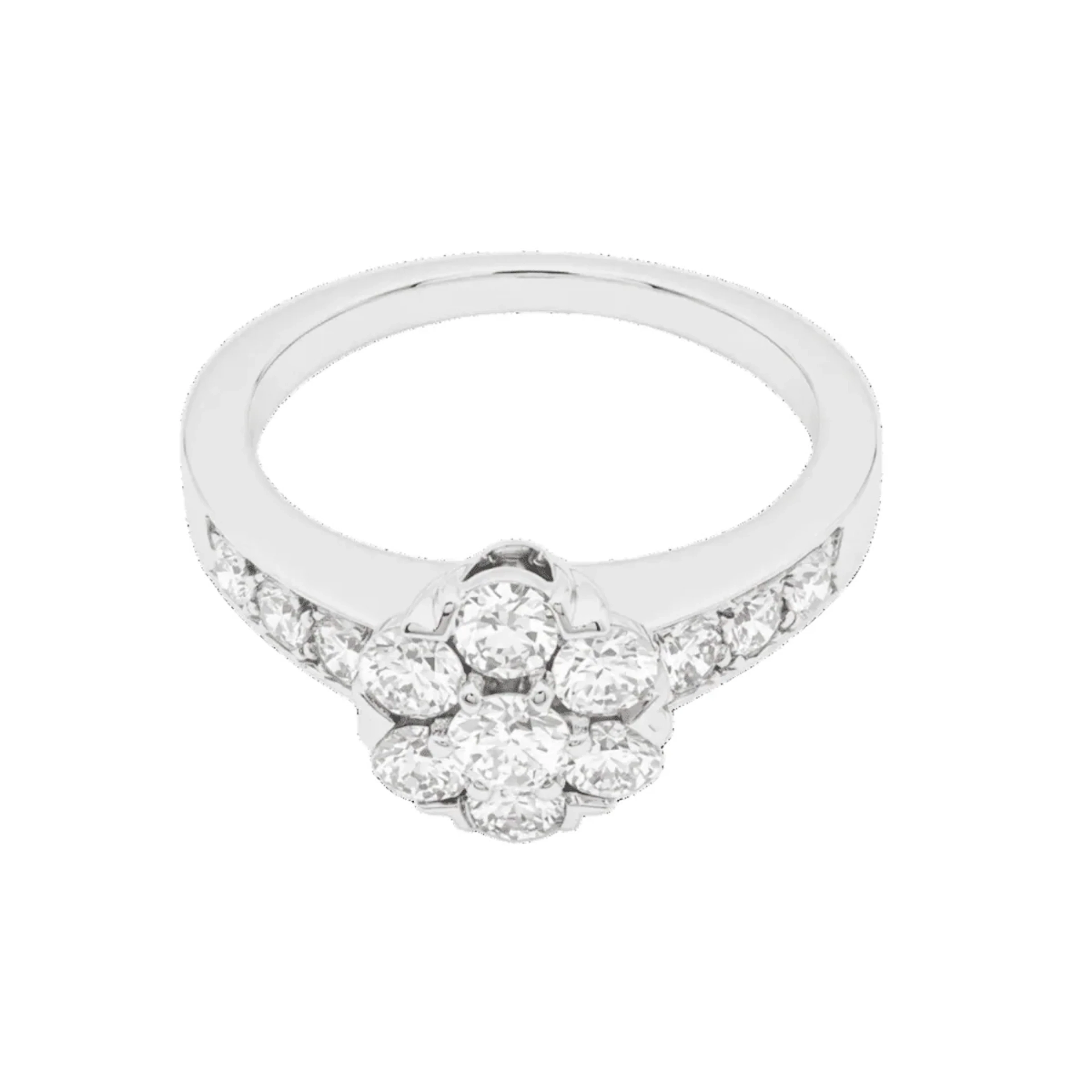 Bague Marguerite VAN CLEEF & ARPELS "Fleurette" PM en or blanc et diamants