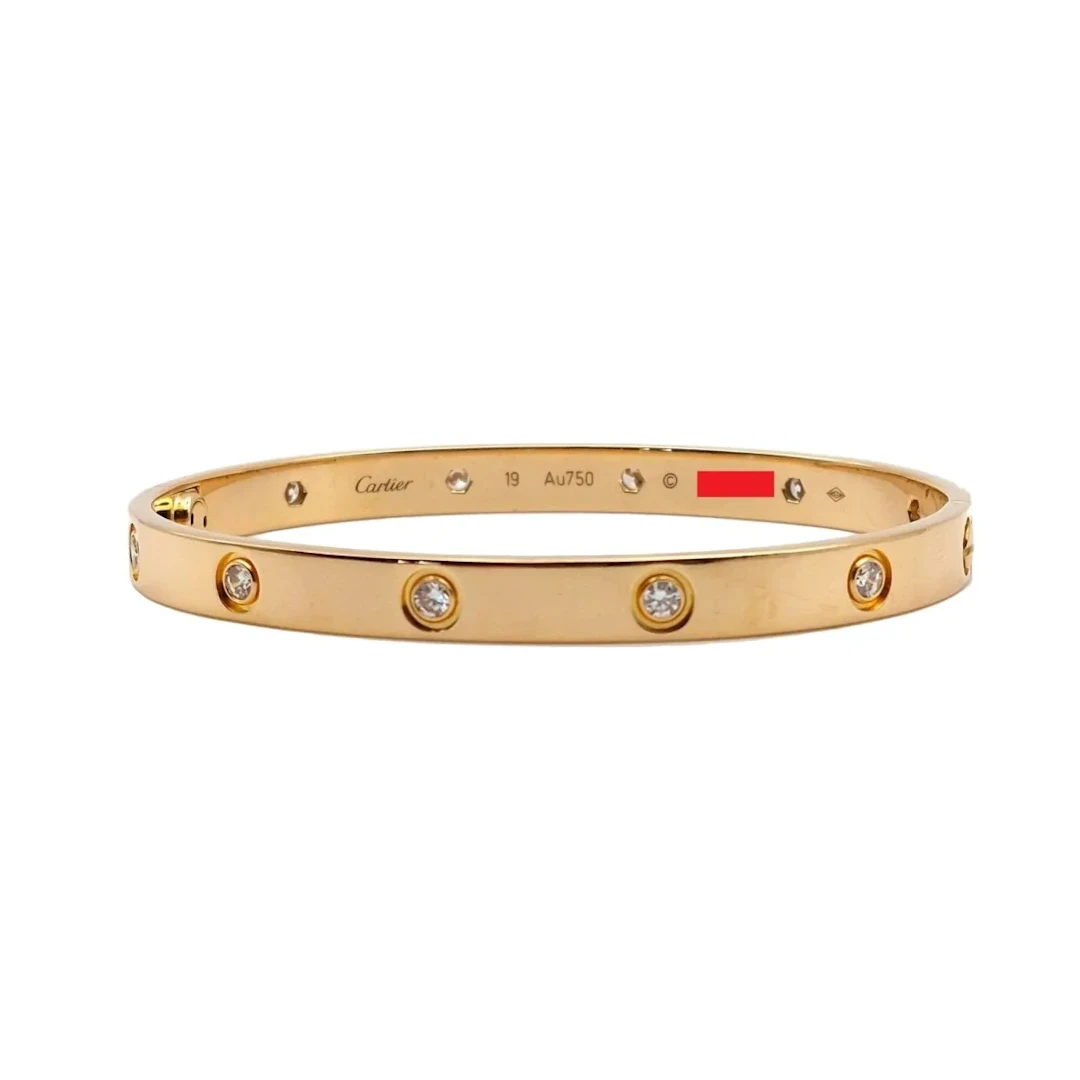 Bracelet Jonc CARTIER "Love" en or jaune et diamants