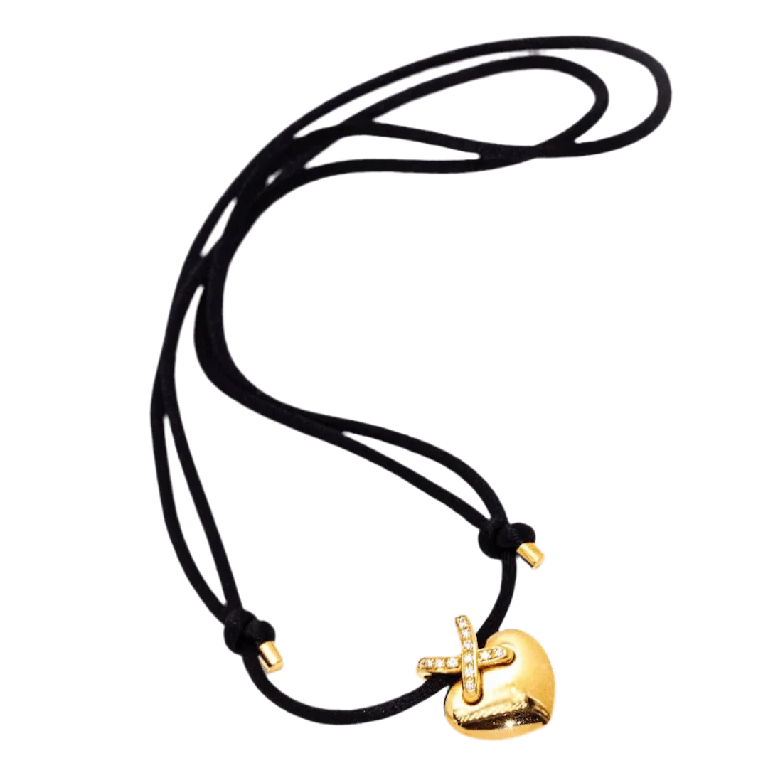 Necklace CHAUMET "Liens Corazon" in rose gold and diamonds