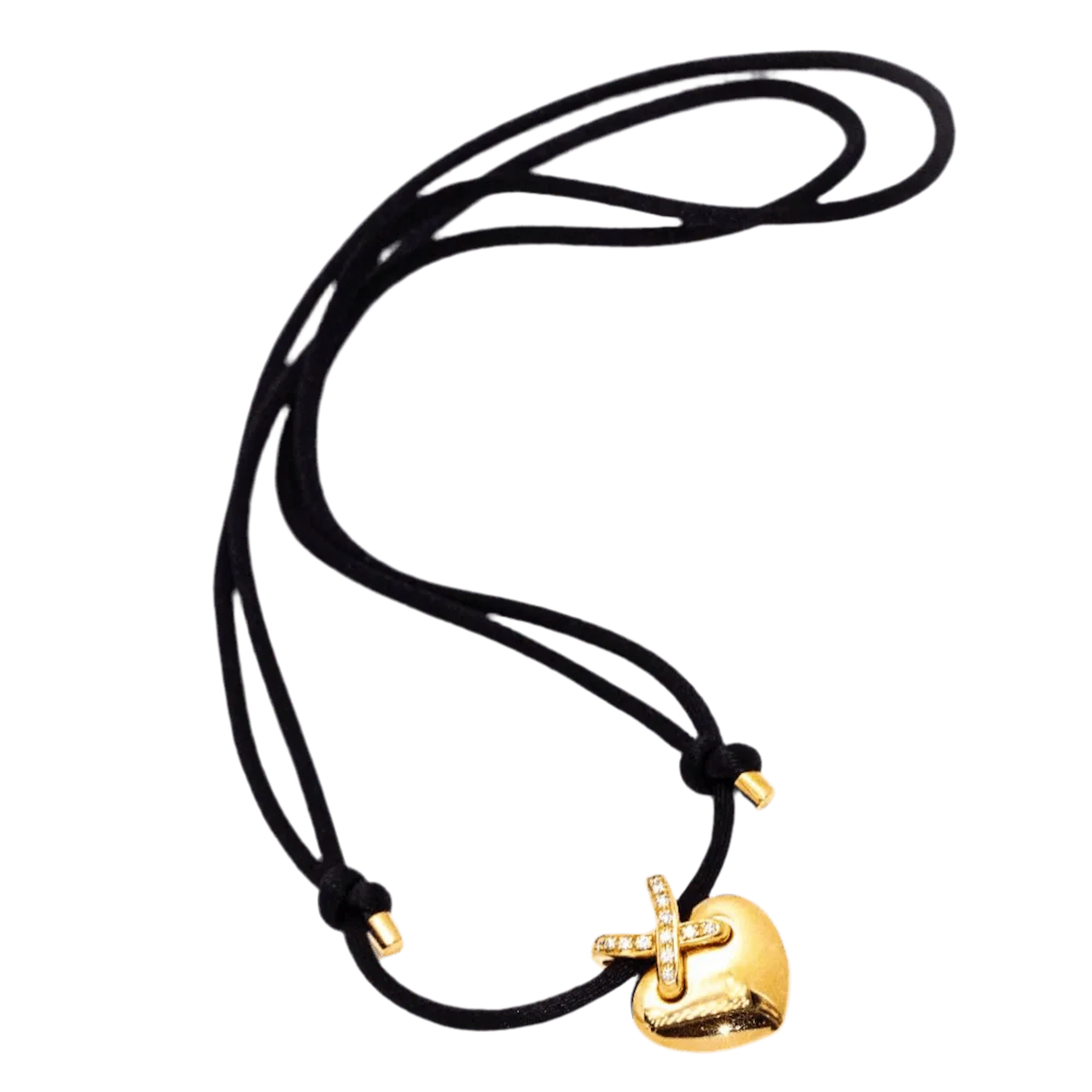 Necklace CHAUMET "Liens Corazon" in rose gold and diamonds