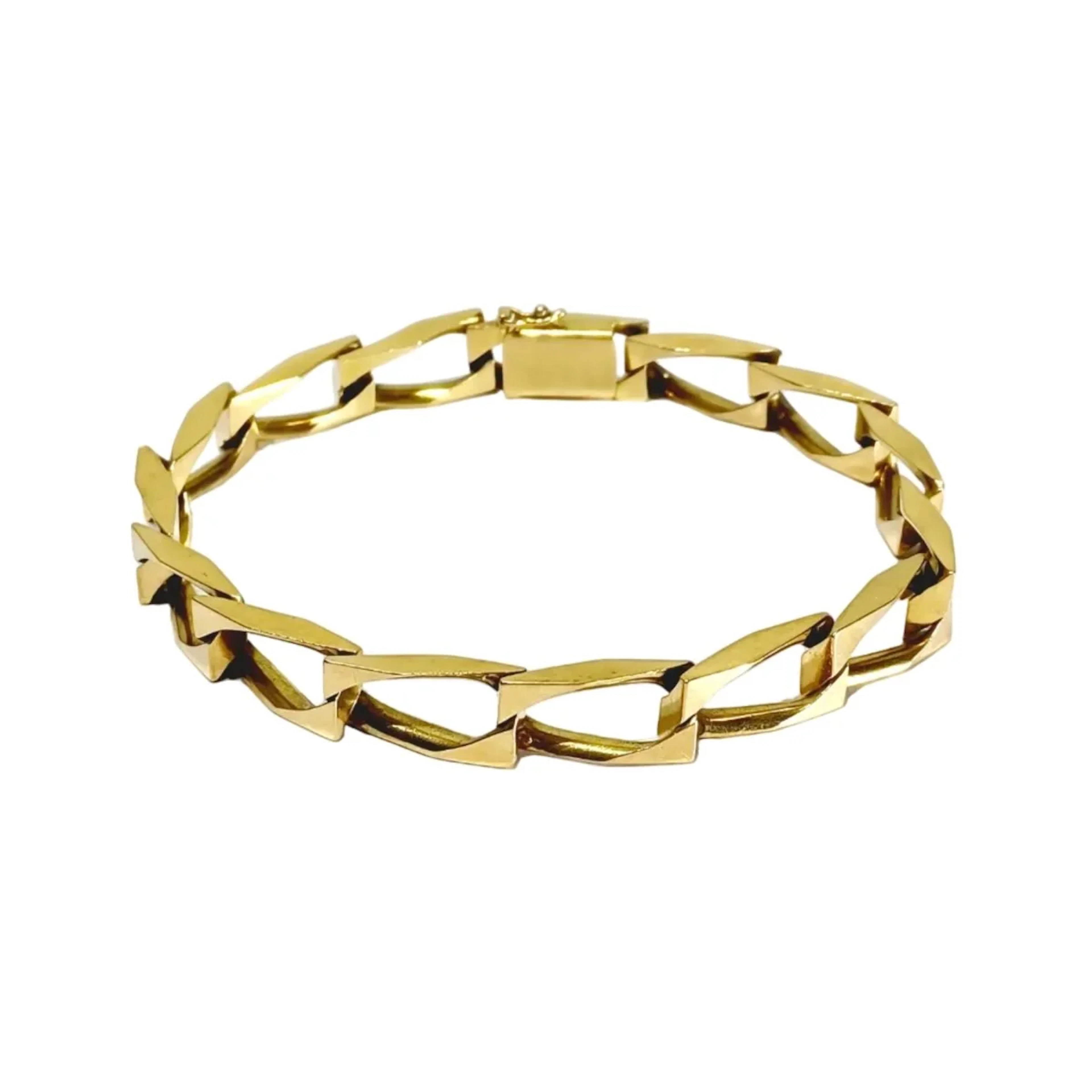 Maille bracelet in pink gold