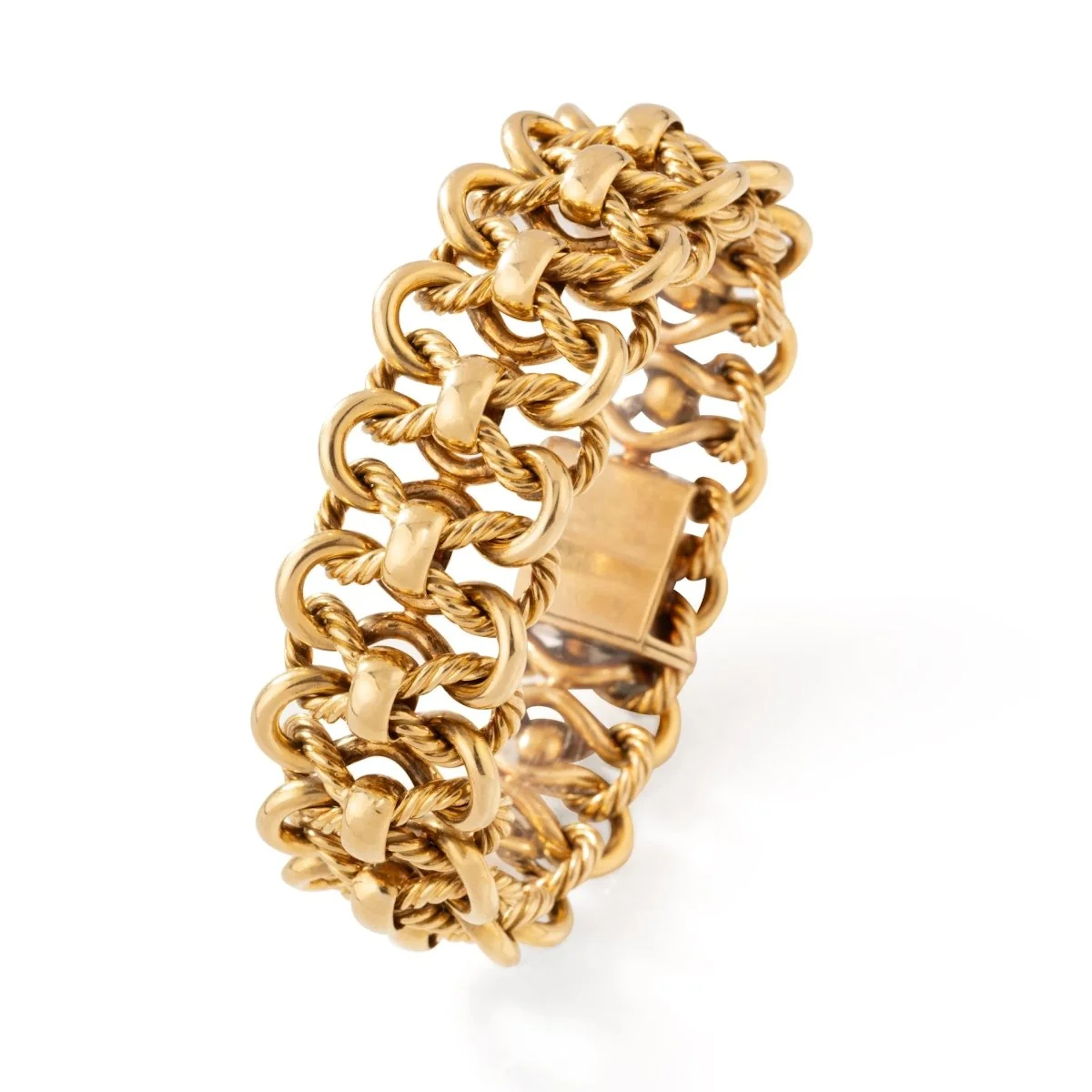 GEORGES LENFANT Yellow Gold Link Bracelet