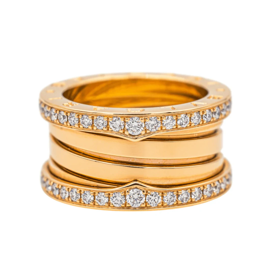 Bague BLUGARI "B.Zéro1" en or rose et diamants