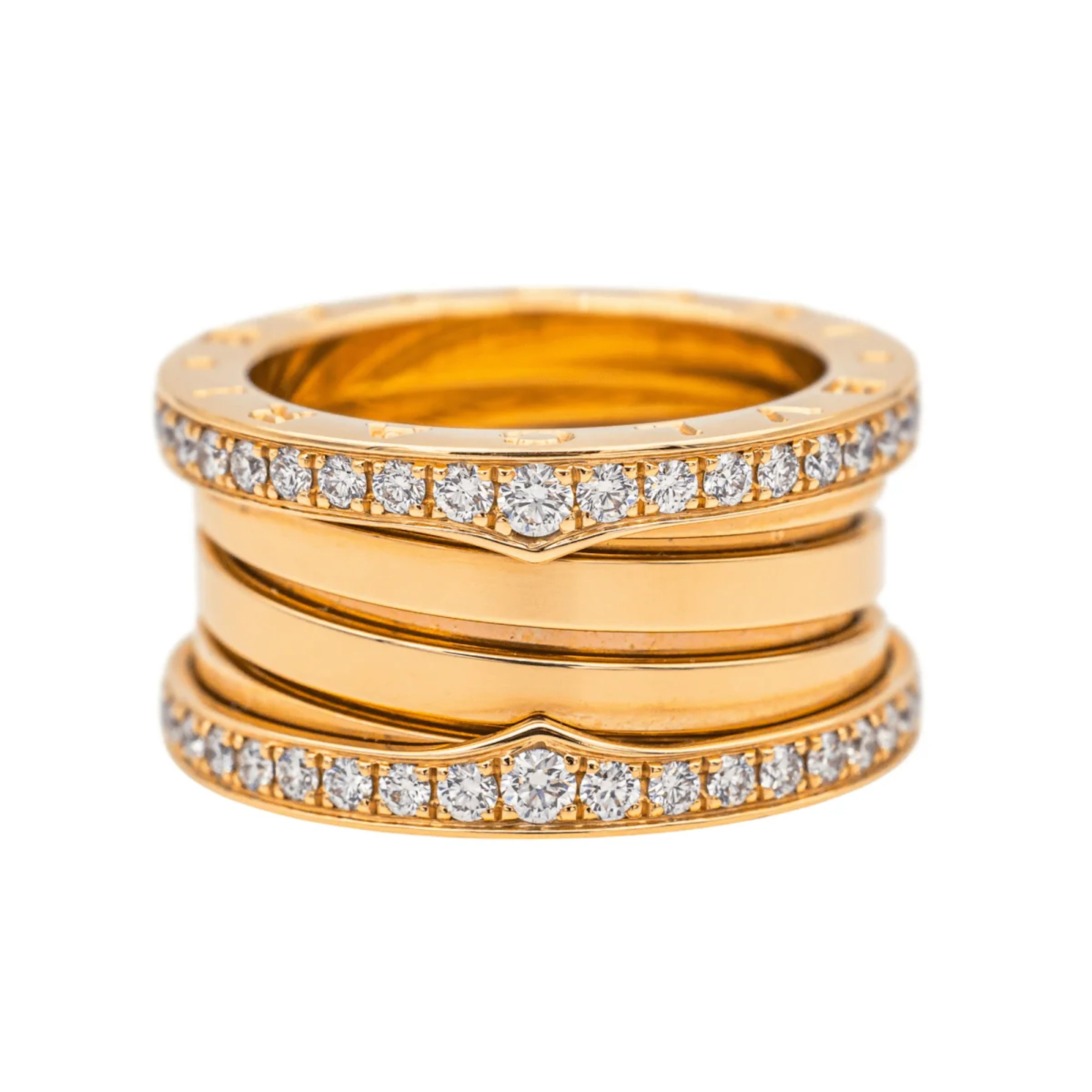 Bague BLUGARI "B.Zéro1" en or rose et diamants