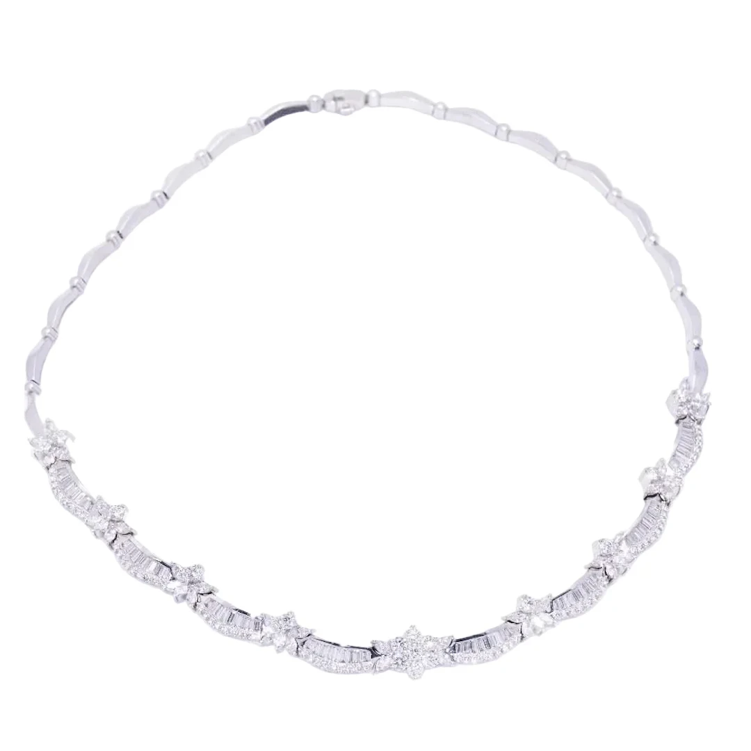 Necklace Ras de Cou THAYPER in white gold and diamonds