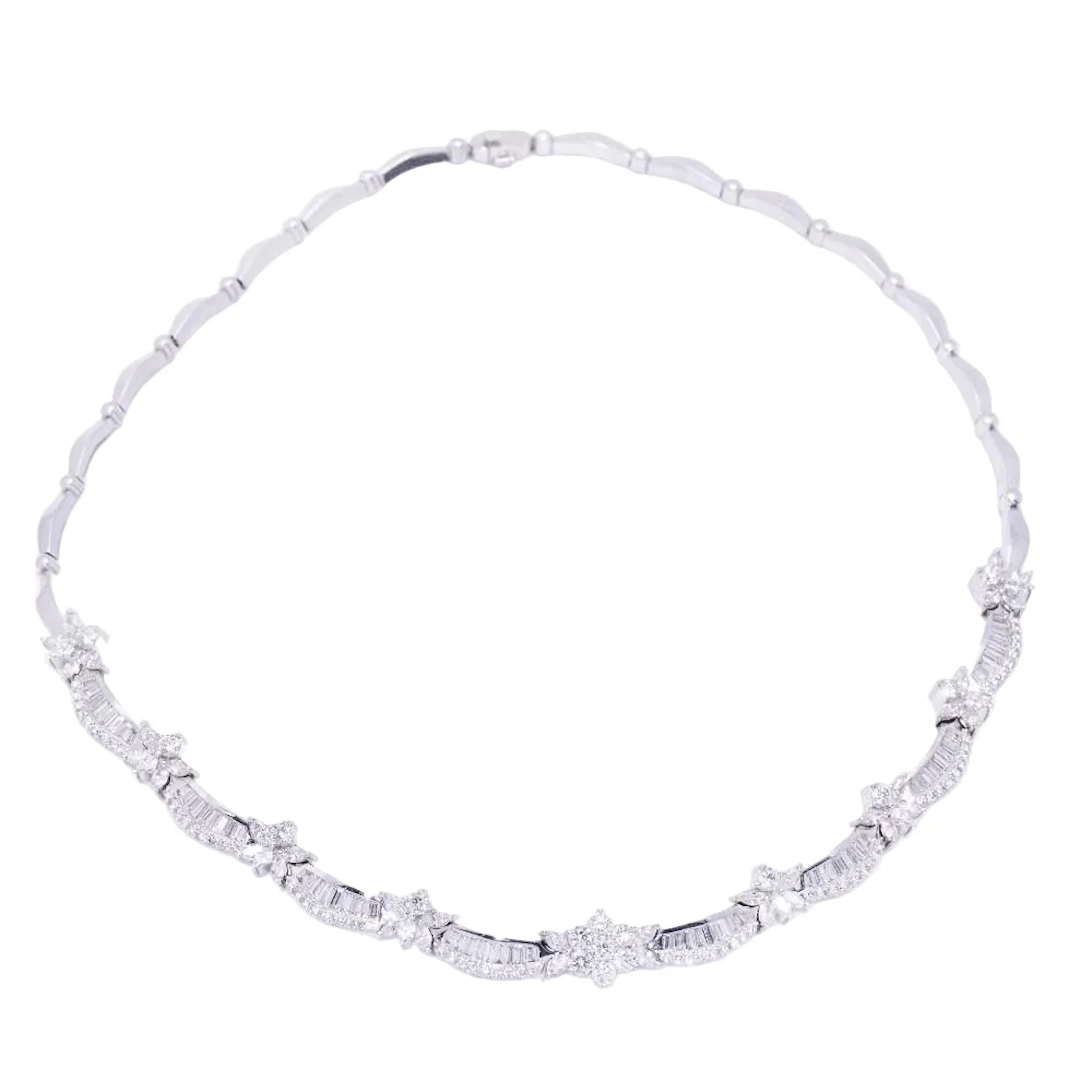 Necklace Ras de Cou THAYPER in white gold and diamonds