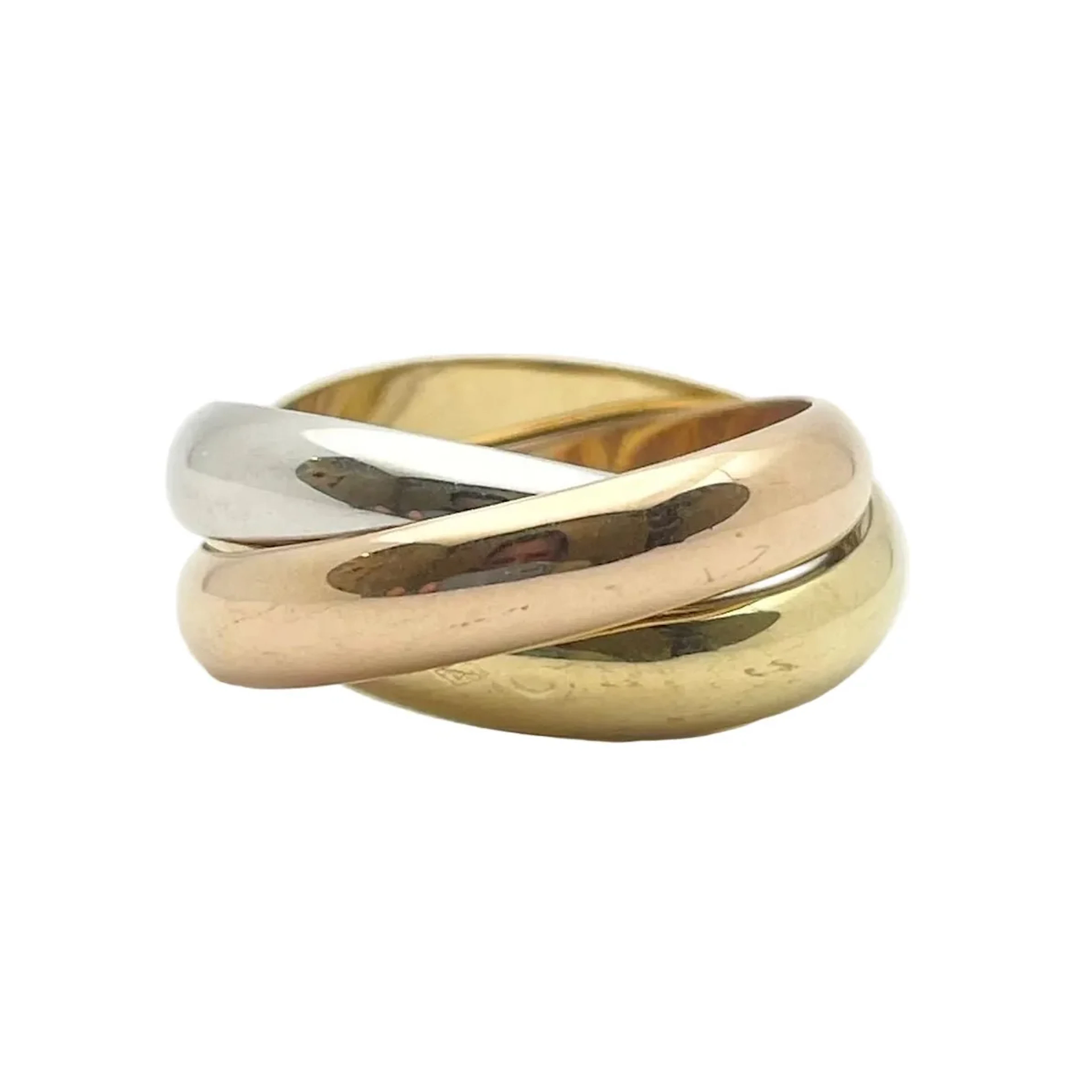 CARTIER "Trinity" Wedding band ring in white gold, yellow gold and rose gold